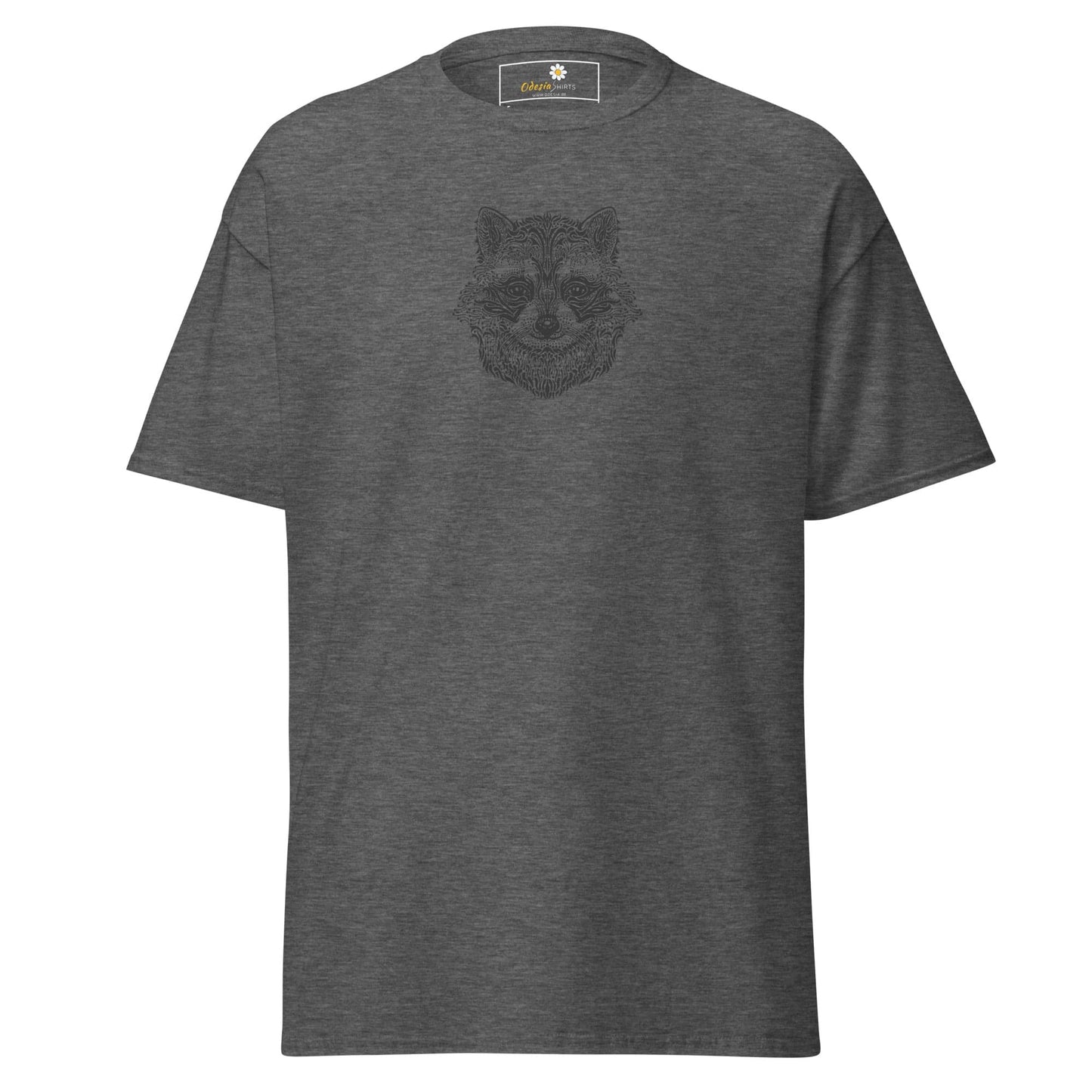 Unisex classic tee - WILD LIFE RACCOON - REGULAR - Dark Heather / S