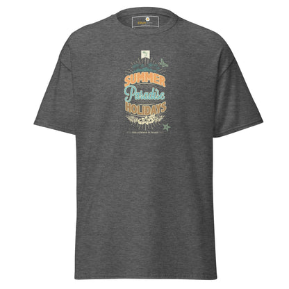 Unisex classic tee - SUMMER PARADISE - REGULAR - Dark Heather / S