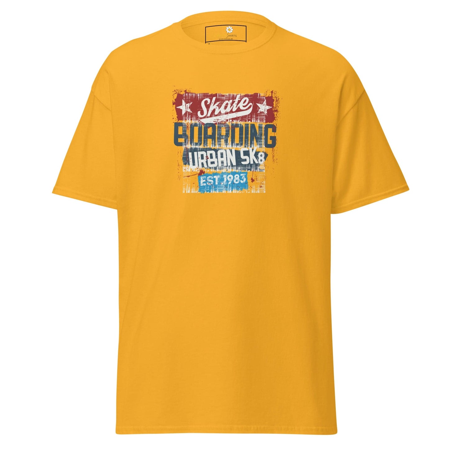 Unisex classic t-shirt - URBAN SKATE - REGULAR - Gold / S