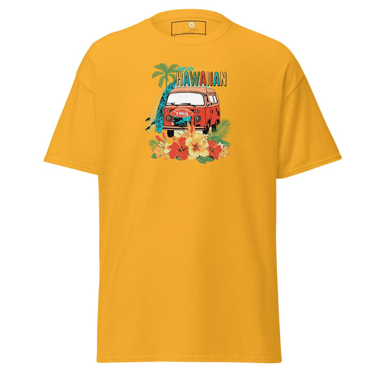 Unisex classic tee - SUMMER HAWAIAN VAN - REGULAR - Gold / S