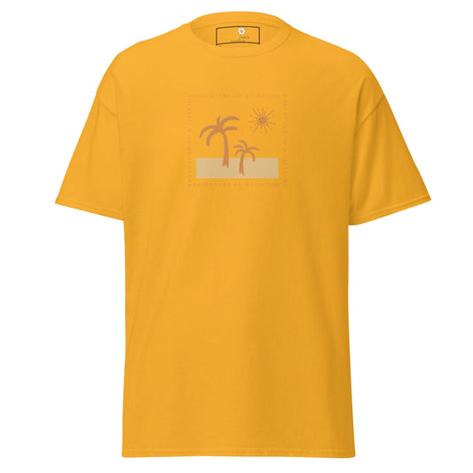 Unisex classic t-shirt - SUMMER PARADISE TREE SUN - REGULAR - Gold / S