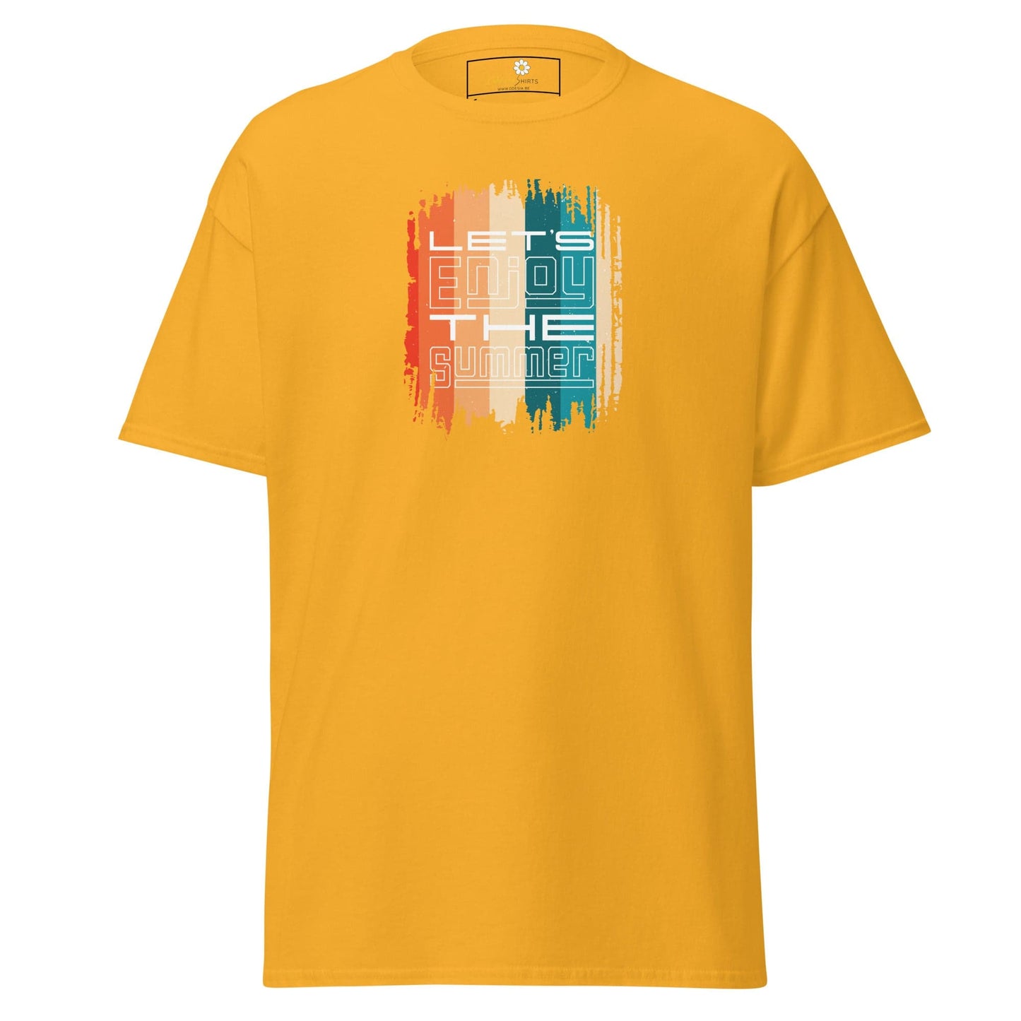 Unisex classic t-shirt - SUMMER LETS ENJOY - REGULAR - Gold / S