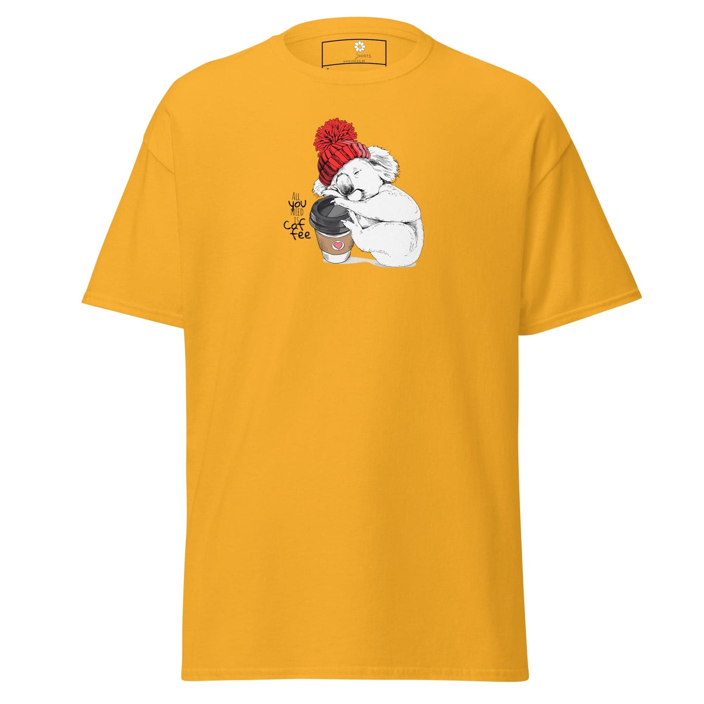 Unisex classic tee - WILD LIFE FUN KOALA - REGULAR - Gold / S