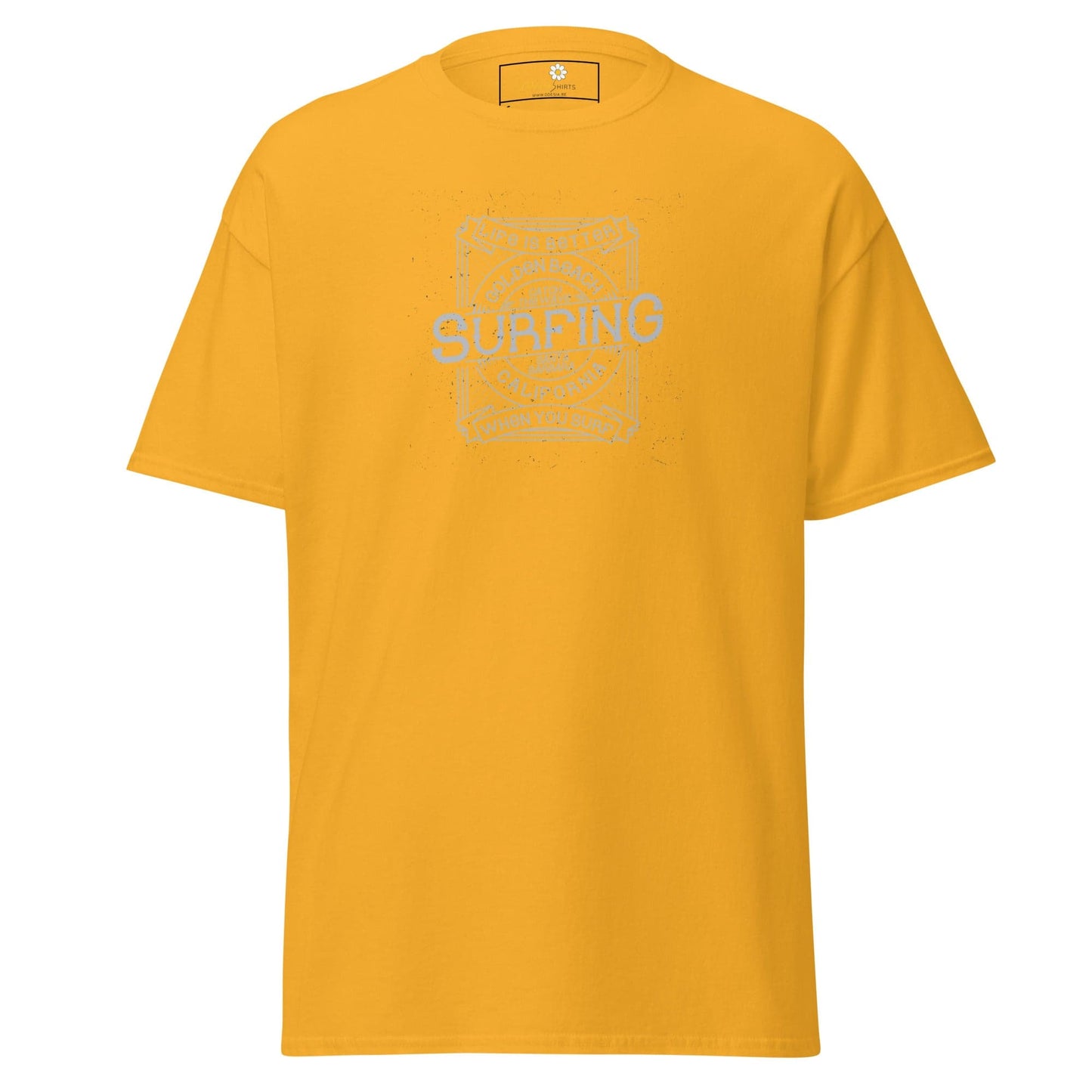 Unisex classic tee - SPORT GOLDEN BEACH SURFING - REGULAR - Gold / S