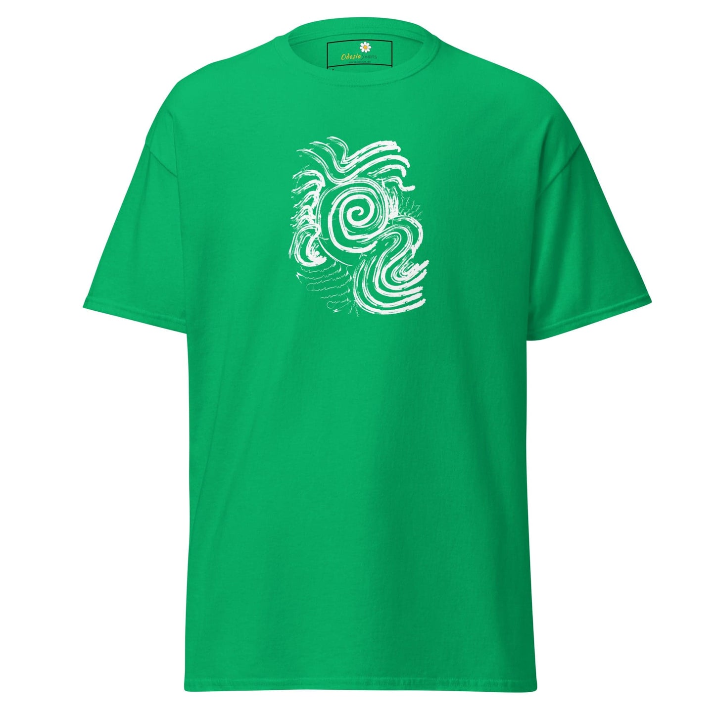 Unisex classic tee - ABSTRACT SUNLIGHT WAVES - REGULAR - Irish Green / S