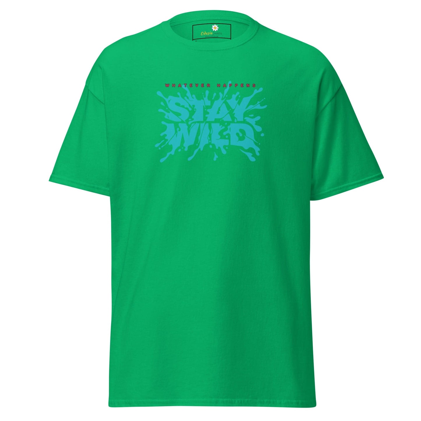 Unisex classic t-shirt - TEXT STAY WILD - REGULAR - Irish Green / S