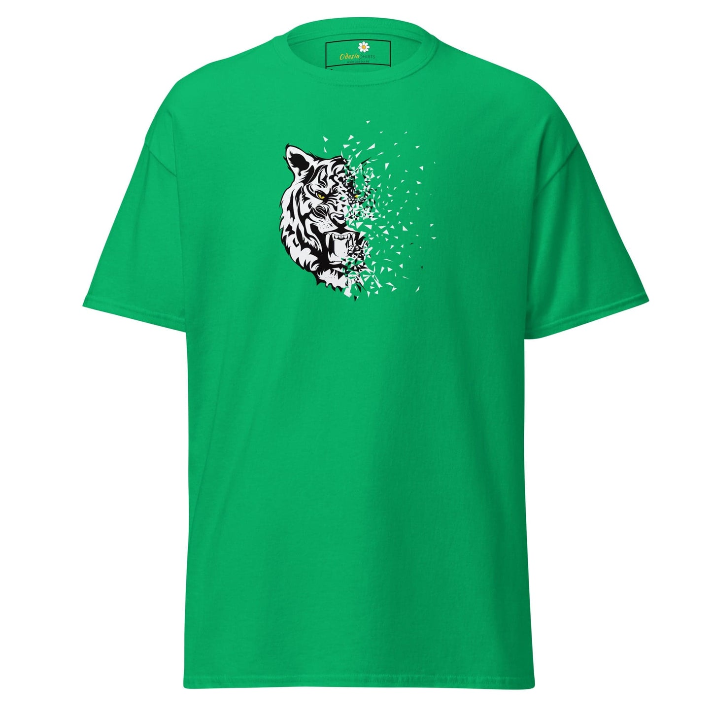 Unisex classic t-shirt - WILD LIFE TIGER DECOMPOS - REGULAR - Irish Green / S