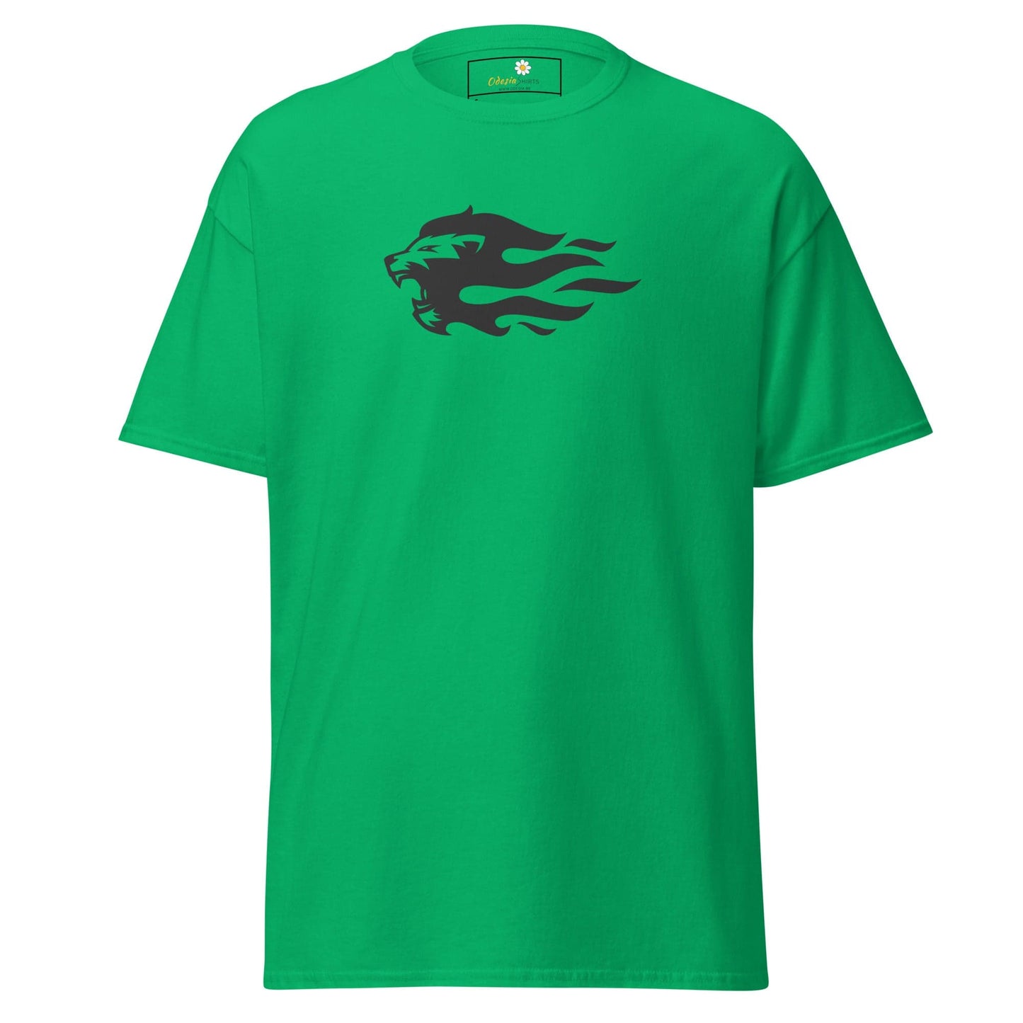 Unisex classic tee - WILD LIFE LION HEAD FLAME - REGULAR - Irish Green / S
