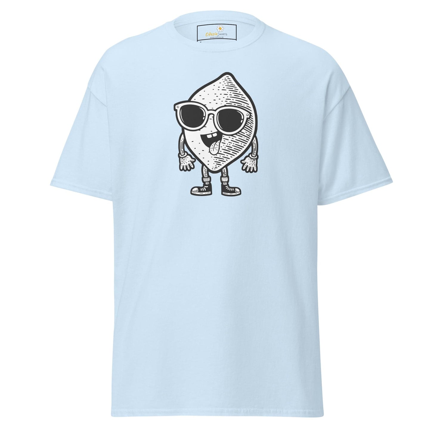 Unisex classic t-shirt - FUN LEMON FACE - REGULAR - Light Blue / S
