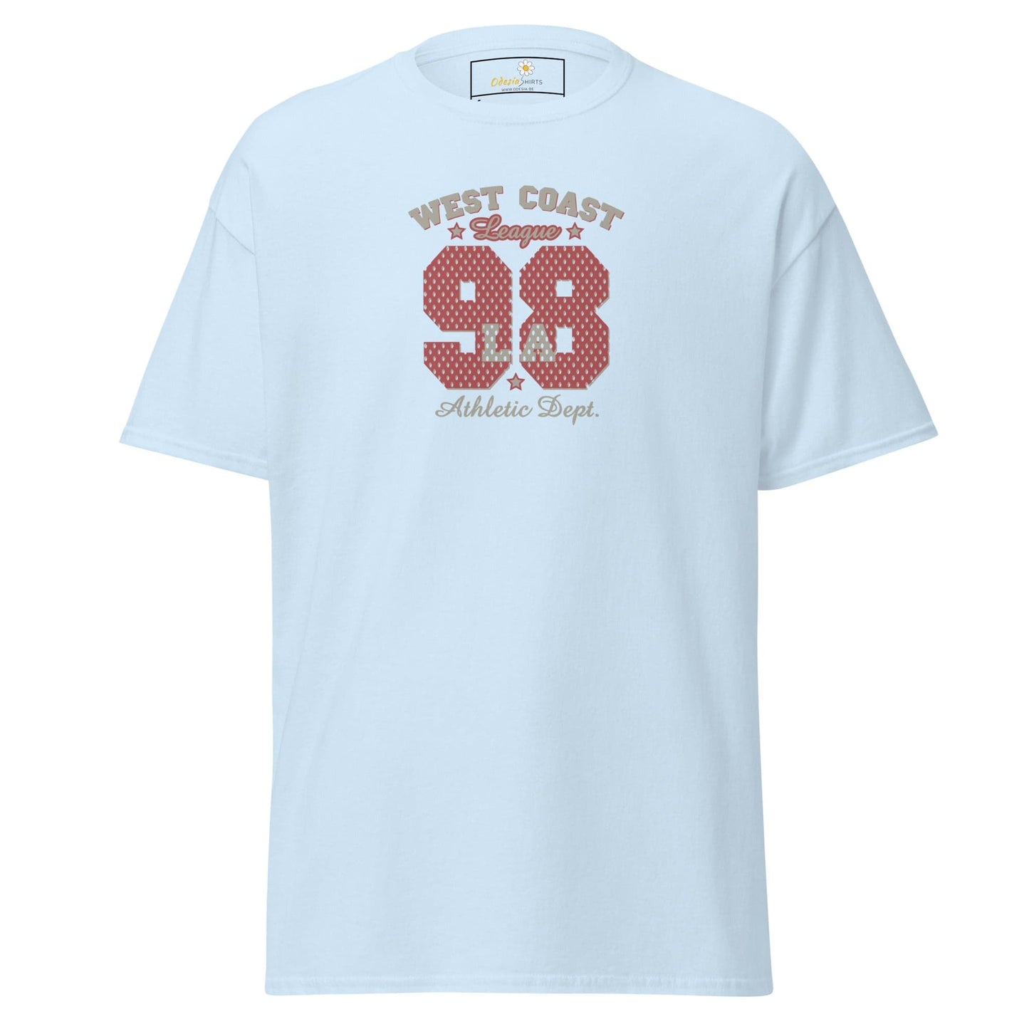 Unisex classic t-shirt - SPORT WEST COAST 98 - REGULAR - Light Blue / S