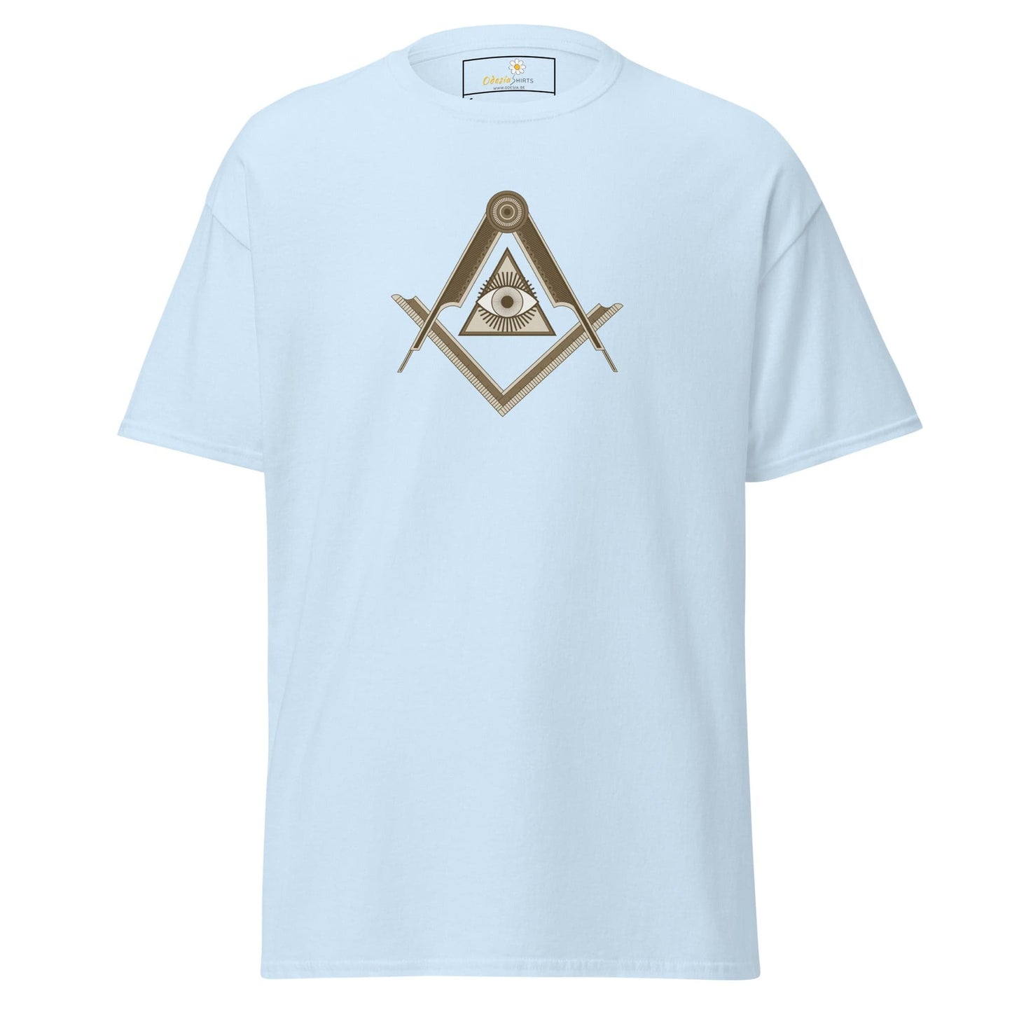 Unisex classic t-shirt - MYSTIC EYE TRIANGLE - REGULAR - Light Blue / S