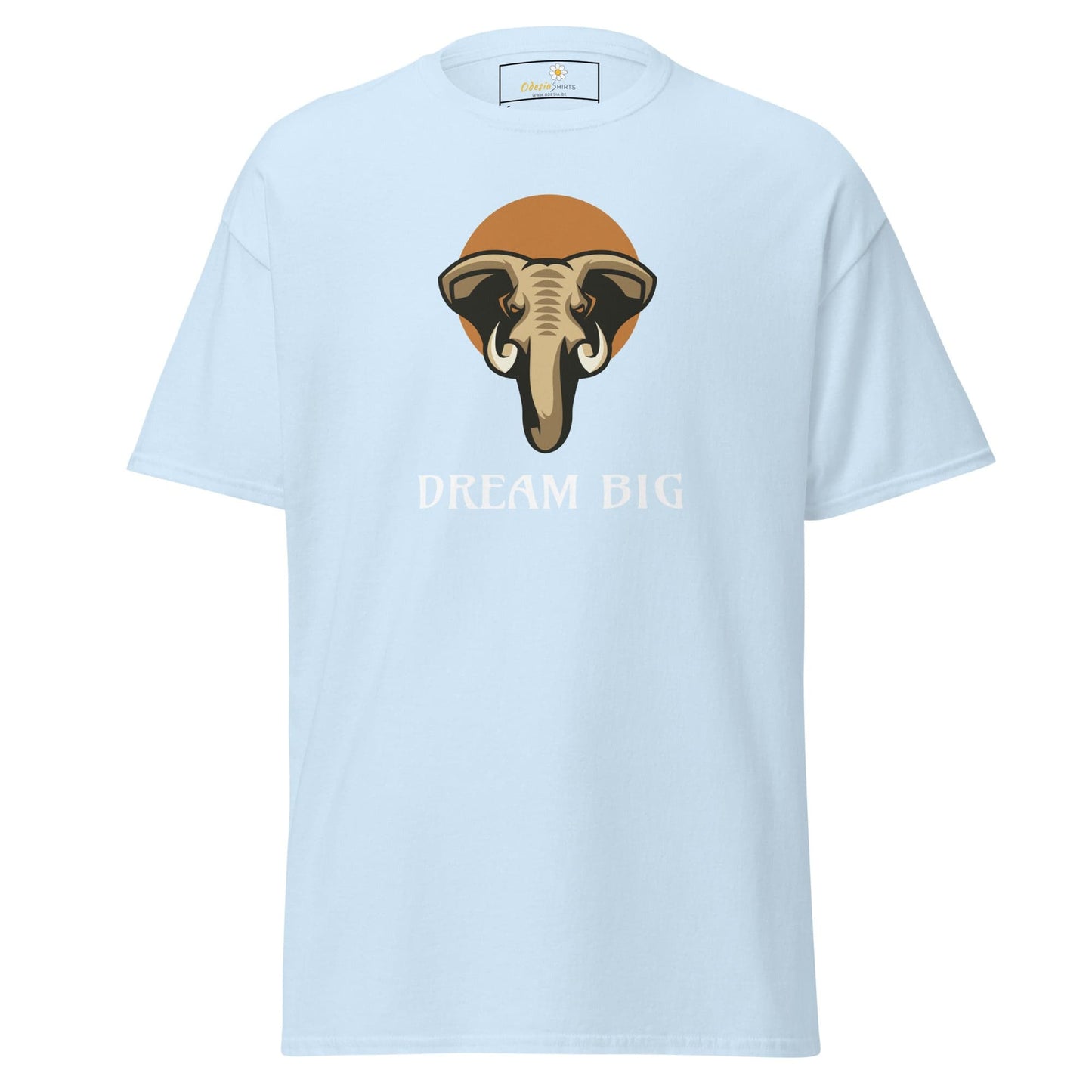 Unisex classic t-shirt - WILD LIFE ELEPHANT DREAM BIG - REGULAR - Light Blue / S