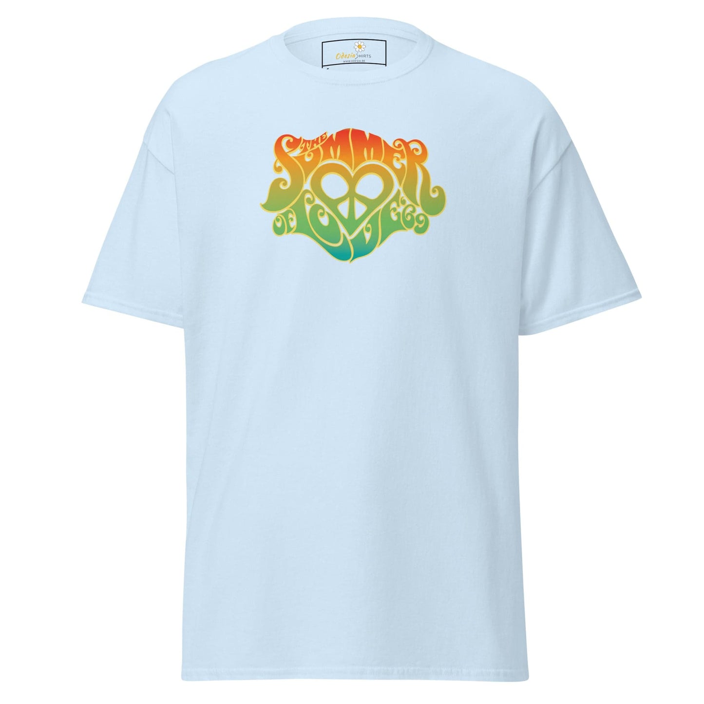 Unisex classic tee - POSITIVE SUMMER LOVE - REGULAR - Light Blue / S