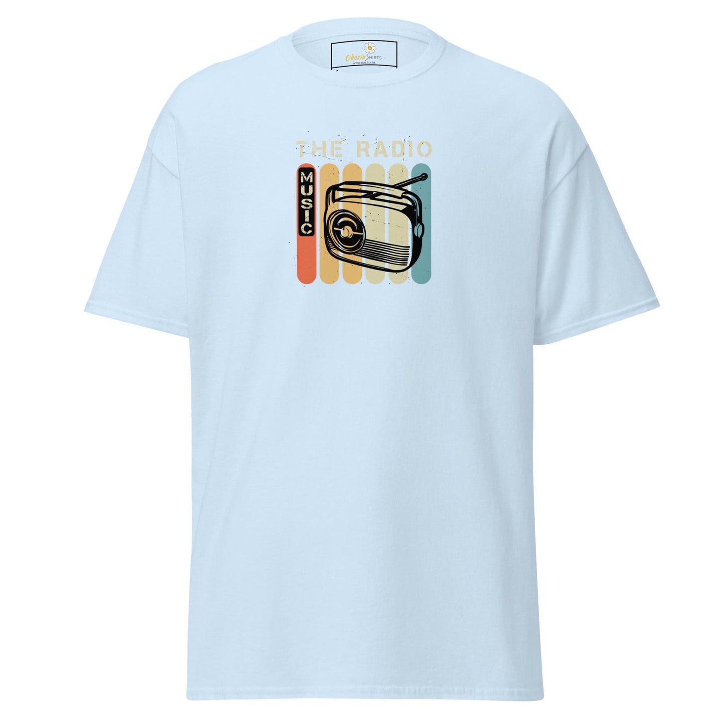 Unisex classic t-shirt - MUSIC THE RADIO - REGULAR - Light Blue / S