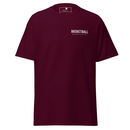 Unisex classic t-shirt - SPORT BASKETBALL - REGULAR - Maroon / S