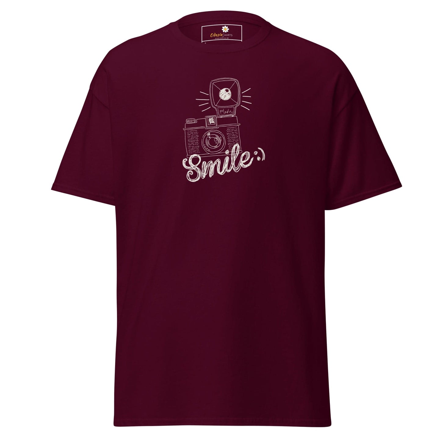 Unisex classic tee - MISC SMILE - REGULAR - Maroon / S
