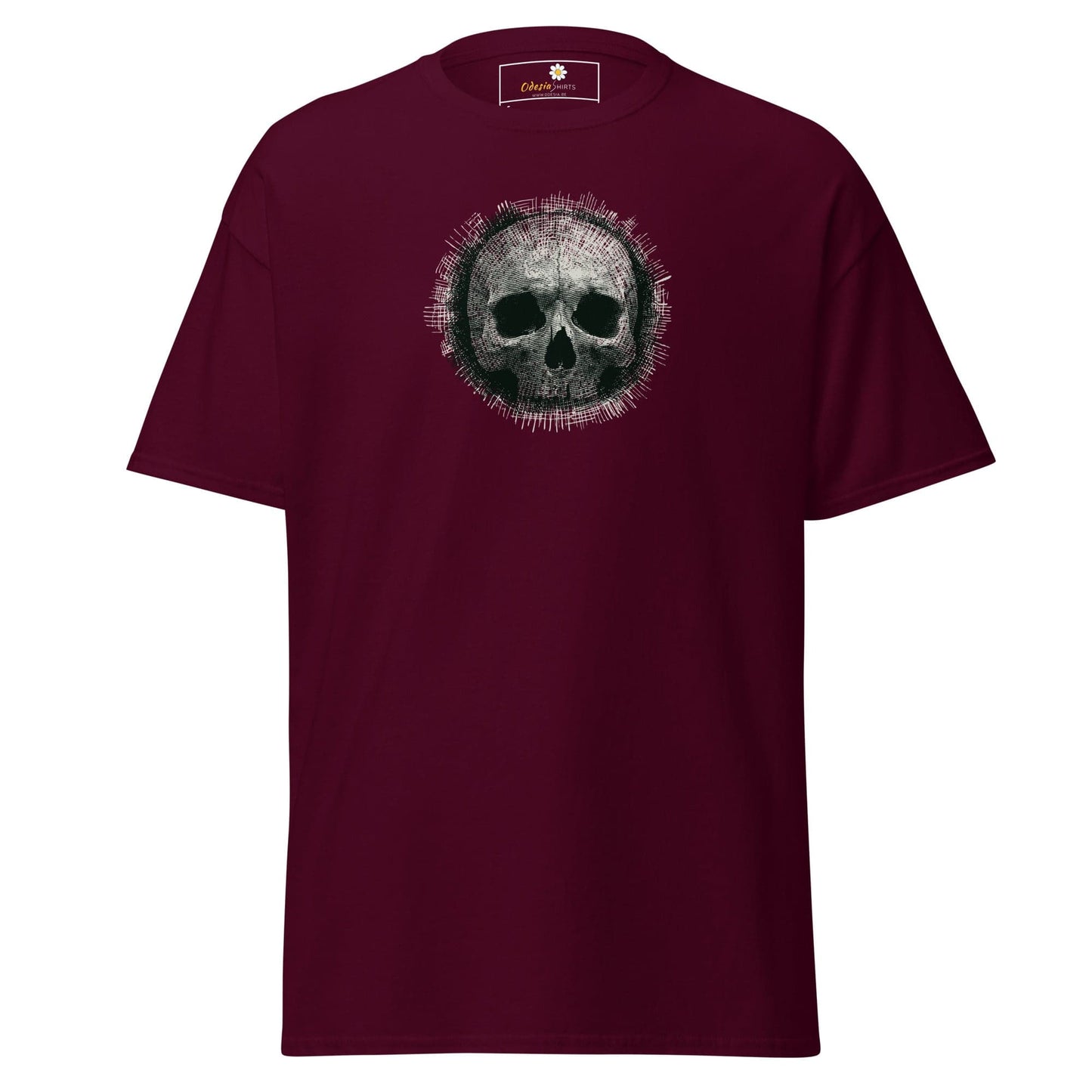 Unisex classic tee - SKULL - REGULAR - Maroon / S