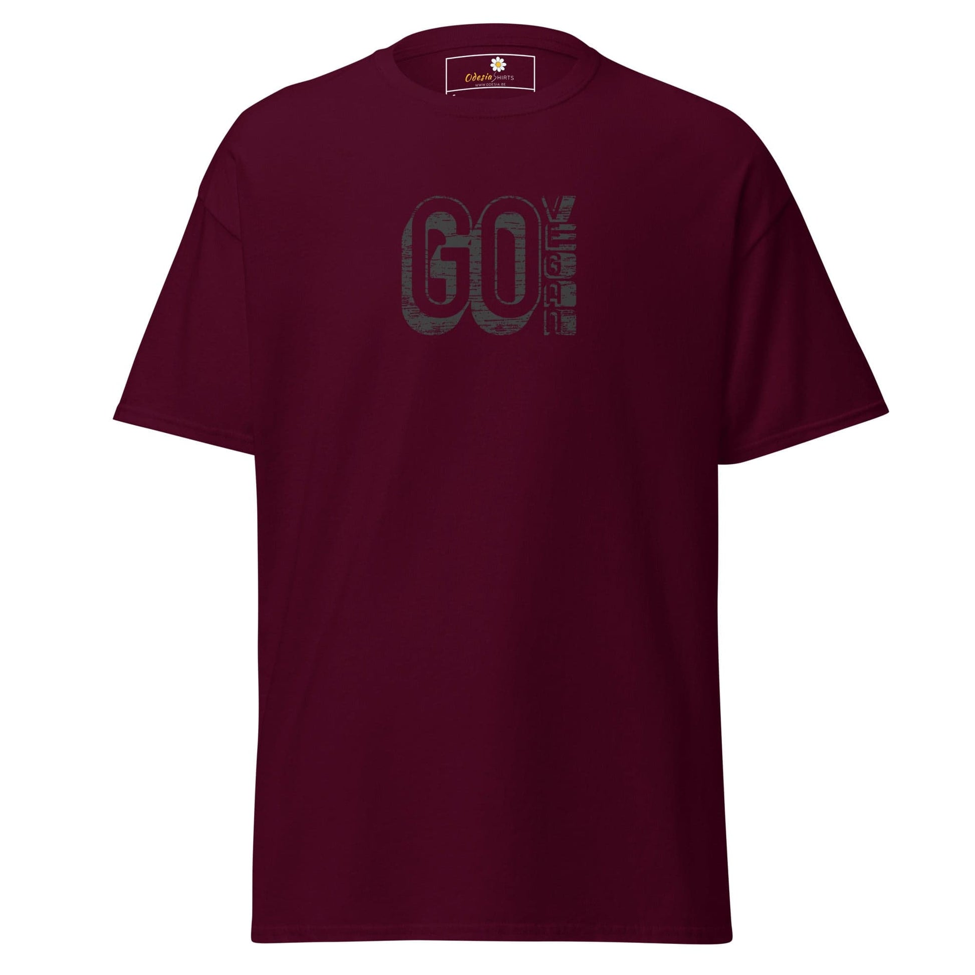 Unisex classic tee - GREEN GO VEGAN - REGULAR - Maroon / S