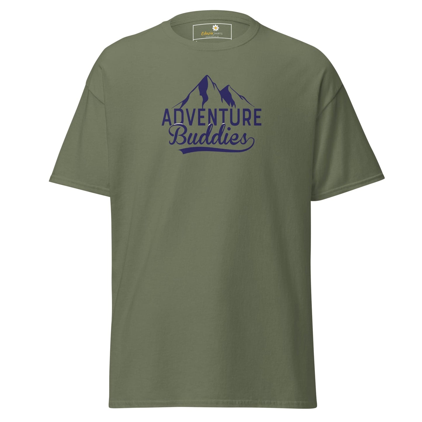 Unisex classic t-shirt - SPORT ADVENTURE BUDDIES - REGULAR - Military Green / S