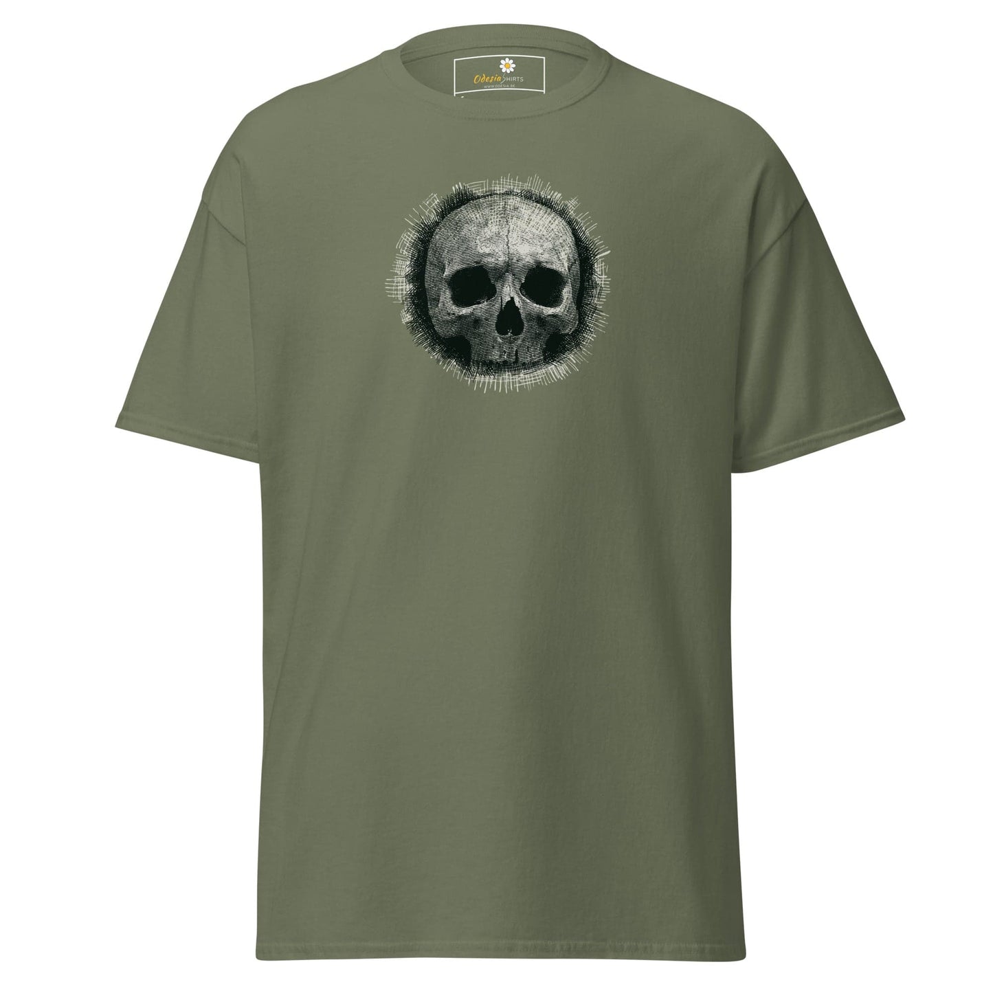 Unisex classic tee - SKULL - REGULAR - Military Green / S