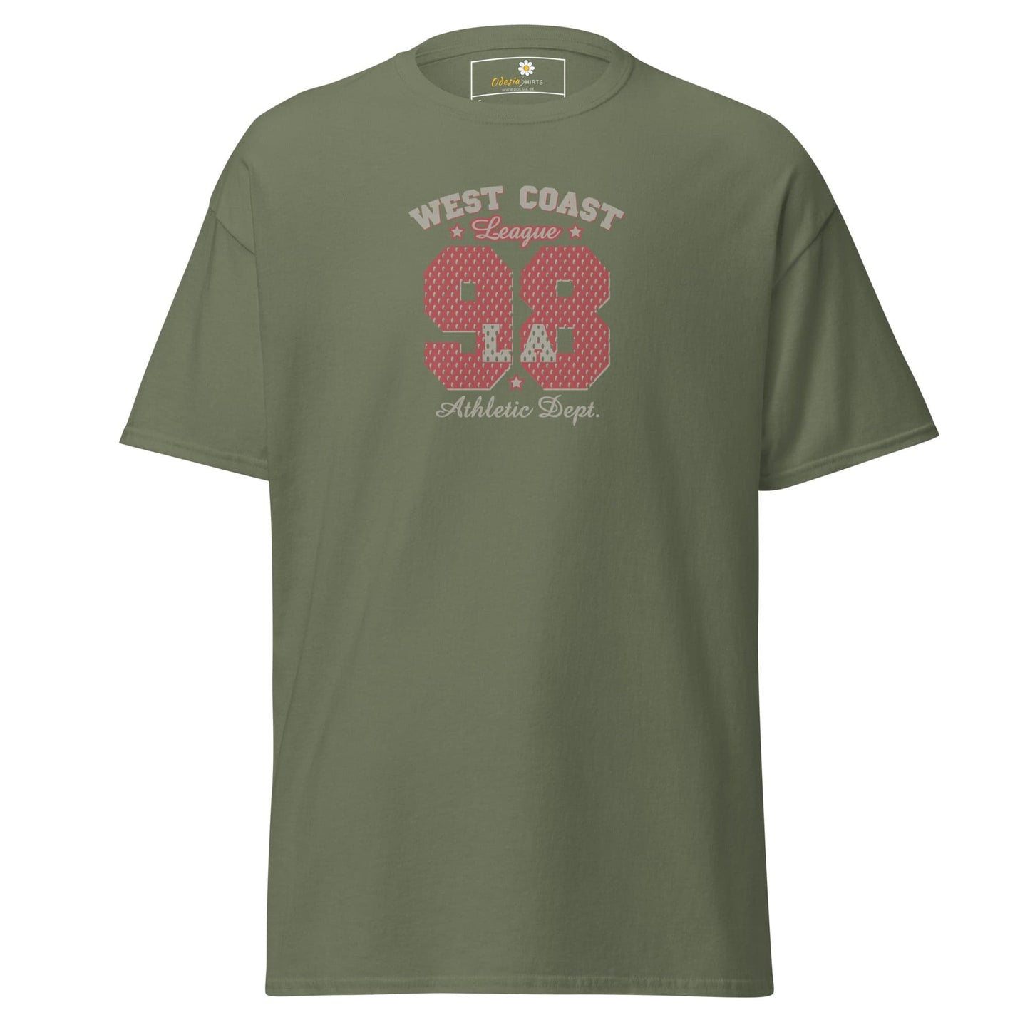 Unisex classic t-shirt - SPORT WEST COAST 98 - REGULAR - Military Green / S