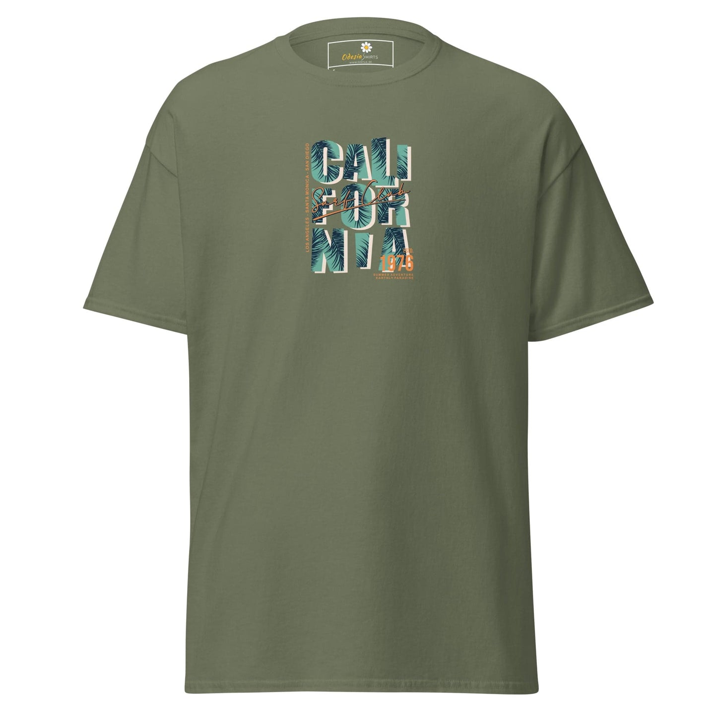 Unisex classic tee - TEXT CALIFORNIA - REGULAR - Military Green / S