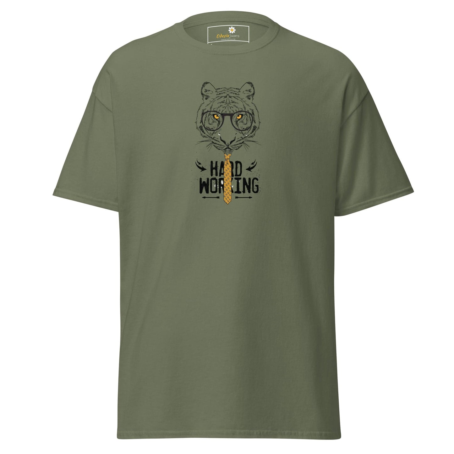 Unisex classic tee - WILD LIFE TIGER WORK - REGULAR - Military Green / S