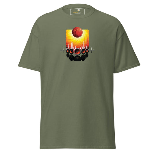 Unisex classic tee - MUSIC SPEAKERS - REGULAR - Military Green / S