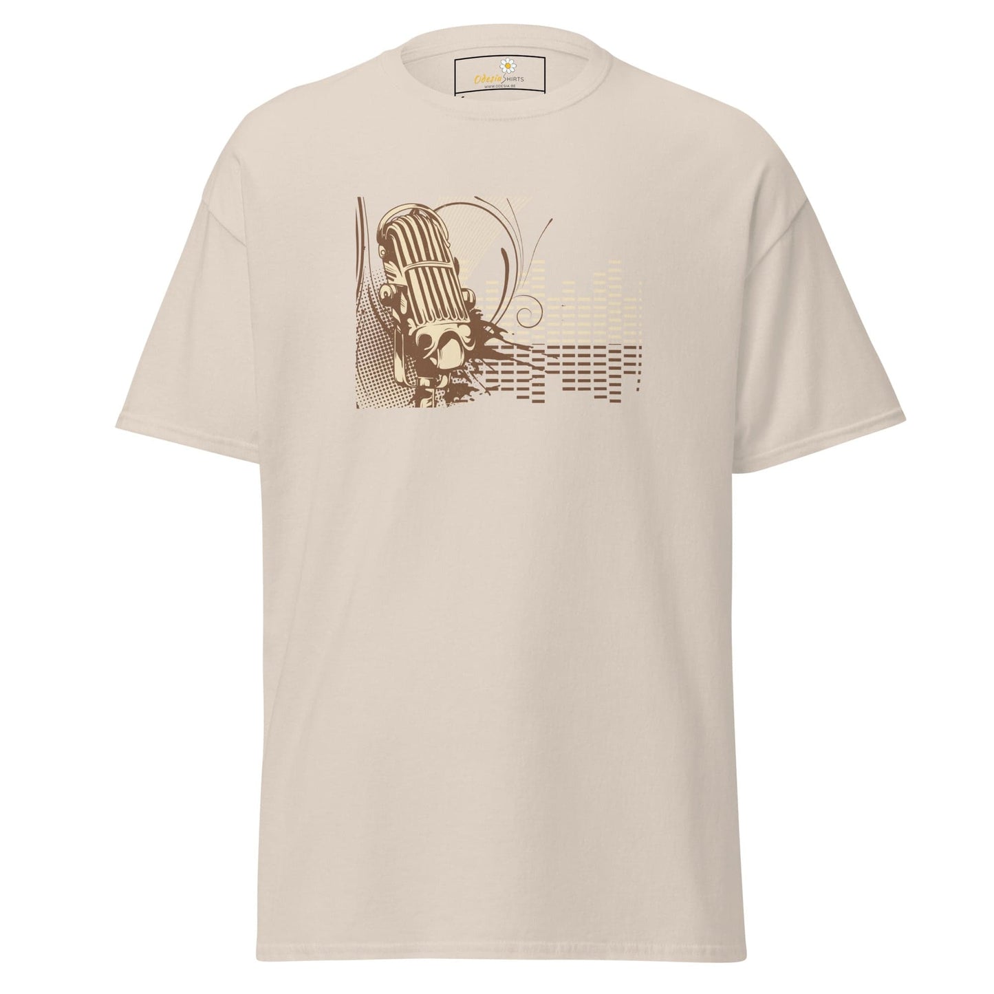 Unisex classic tee - MUSIC MICROPHONE - REGULAR - Natural / S
