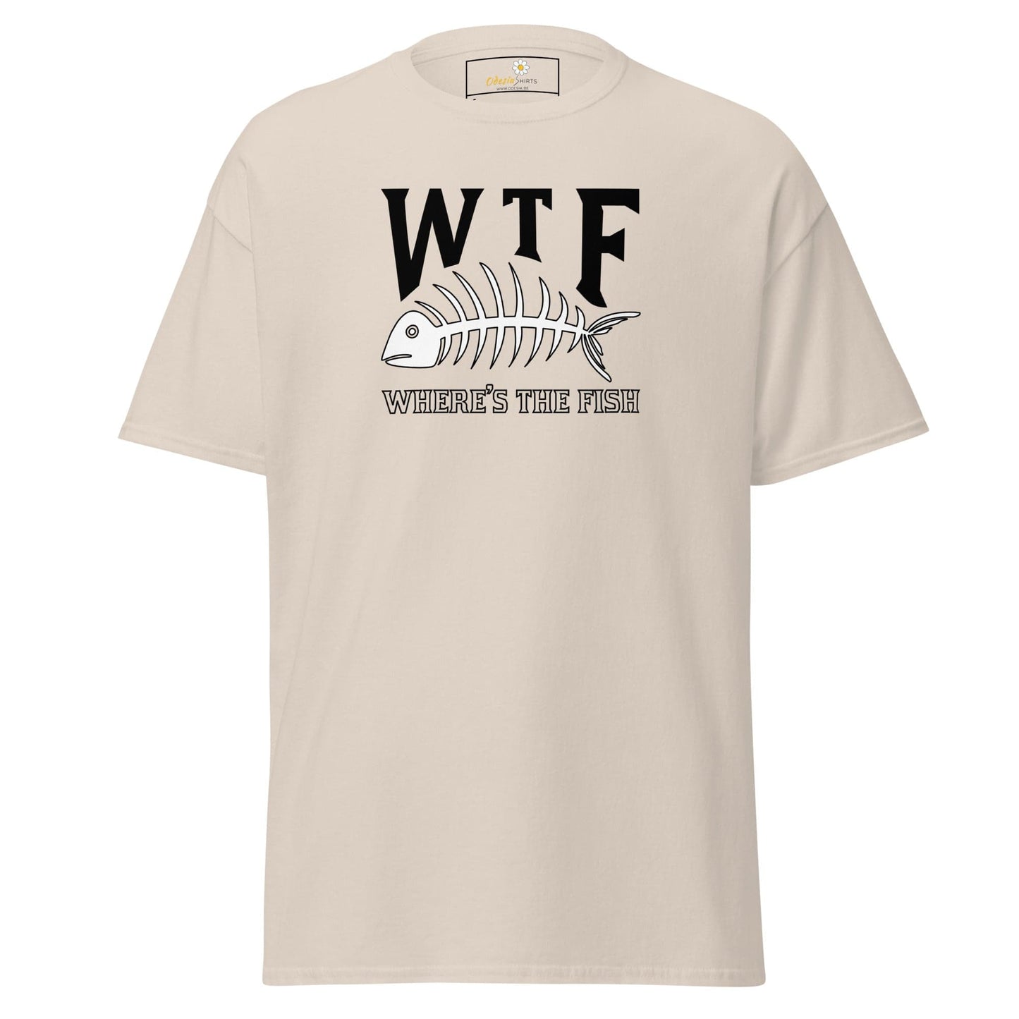 Unisex classic t-shirt - FUN WHERES THE FISH - REGULAR - Natural / S