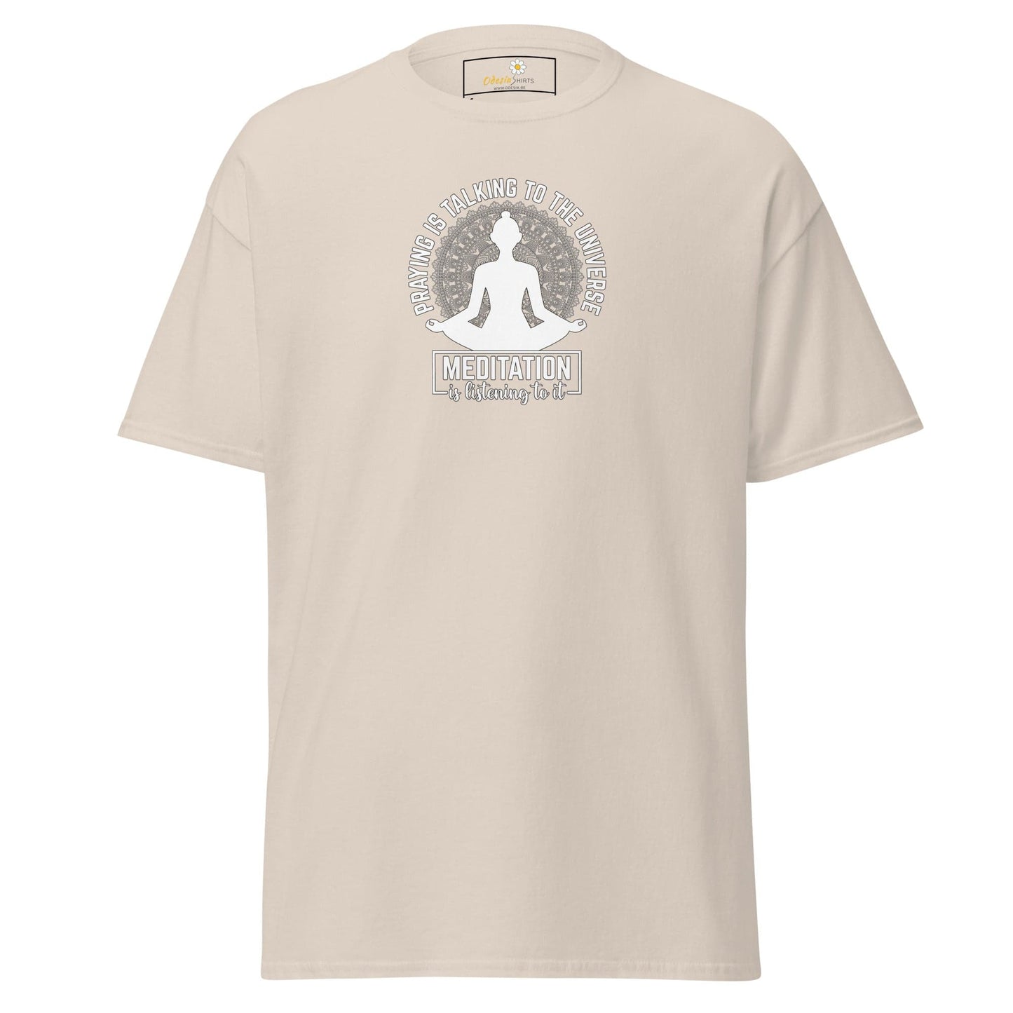 Unisex classic tee - SPIRITUAL MEDITATION IS LISTENING - REGULAR - Natural / S