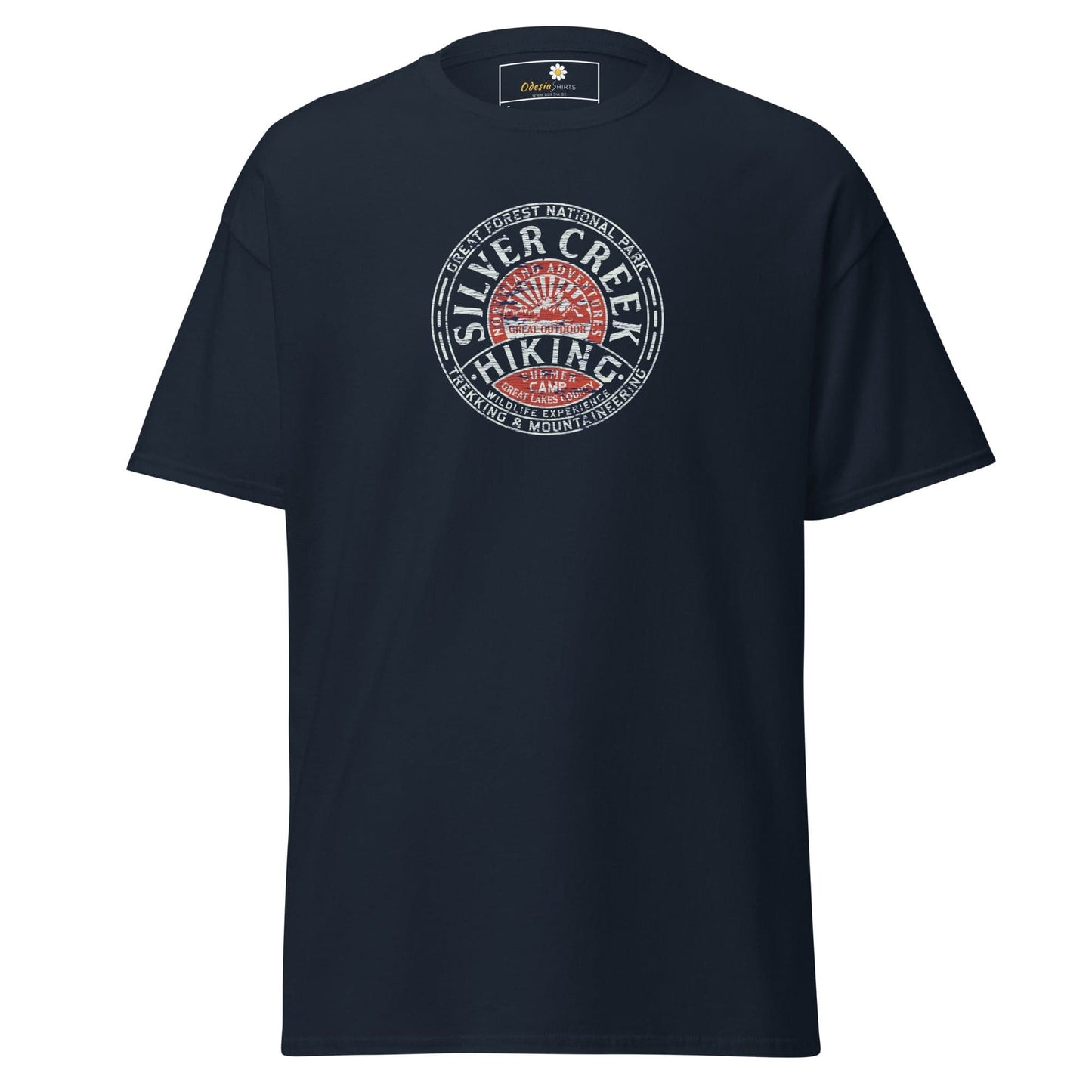 Unisex classic tee - ADVENTURE SILVER CREEK HIKING - REGULAR - Navy / S