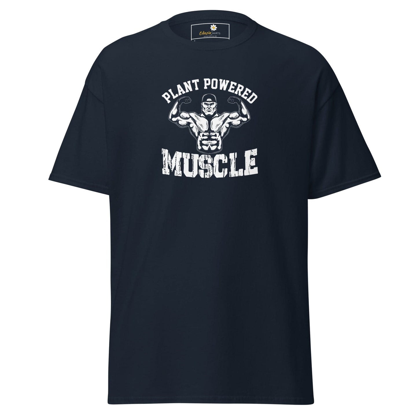 Unisex classic t-shirt - SPORT PLANT MUSCLES - REGULAR - Navy / S