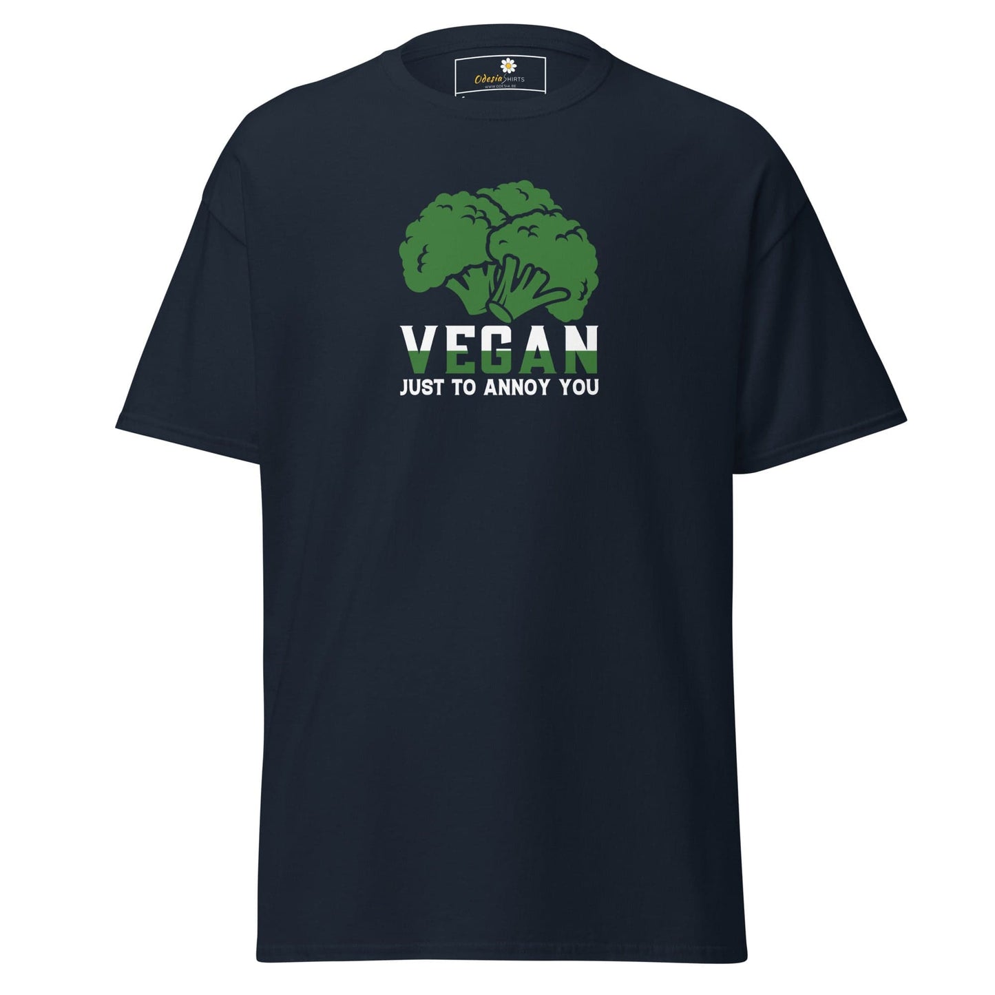 Unisex classic tee - GREEN VEGAN TO ANNOY YOU - REGULAR - Navy / S