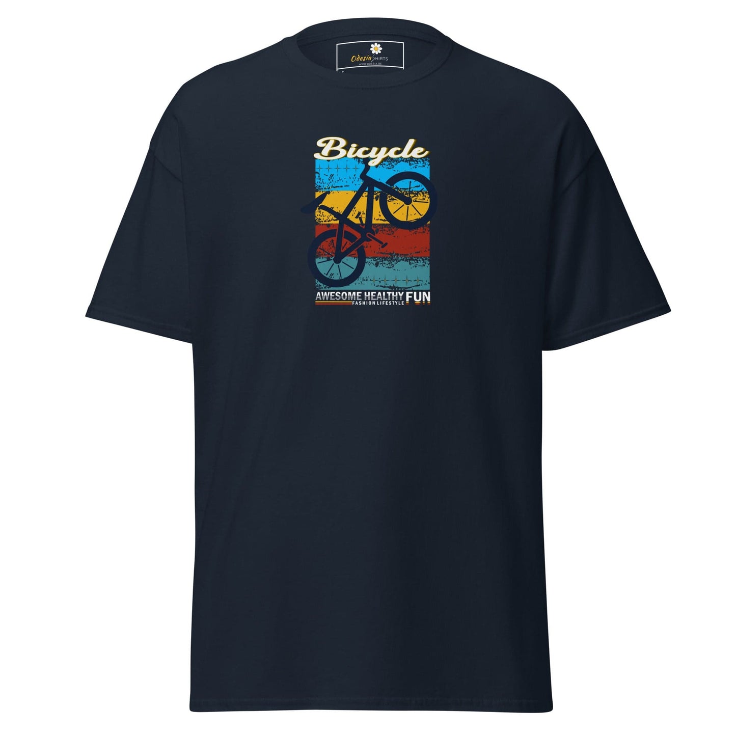 Unisex classic tee - SPORT BICYCLE FUN - REGULAR - Navy / S