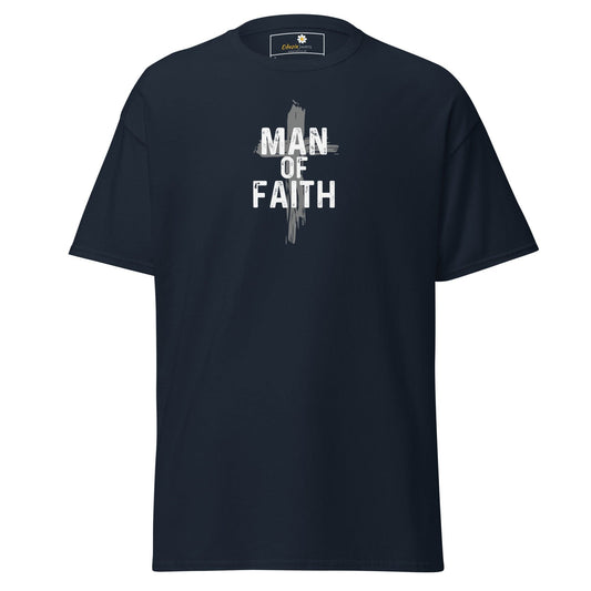 Unisex classic tee - SPIRITUAL MAN OF FAITH - REGULAR - Navy / S
