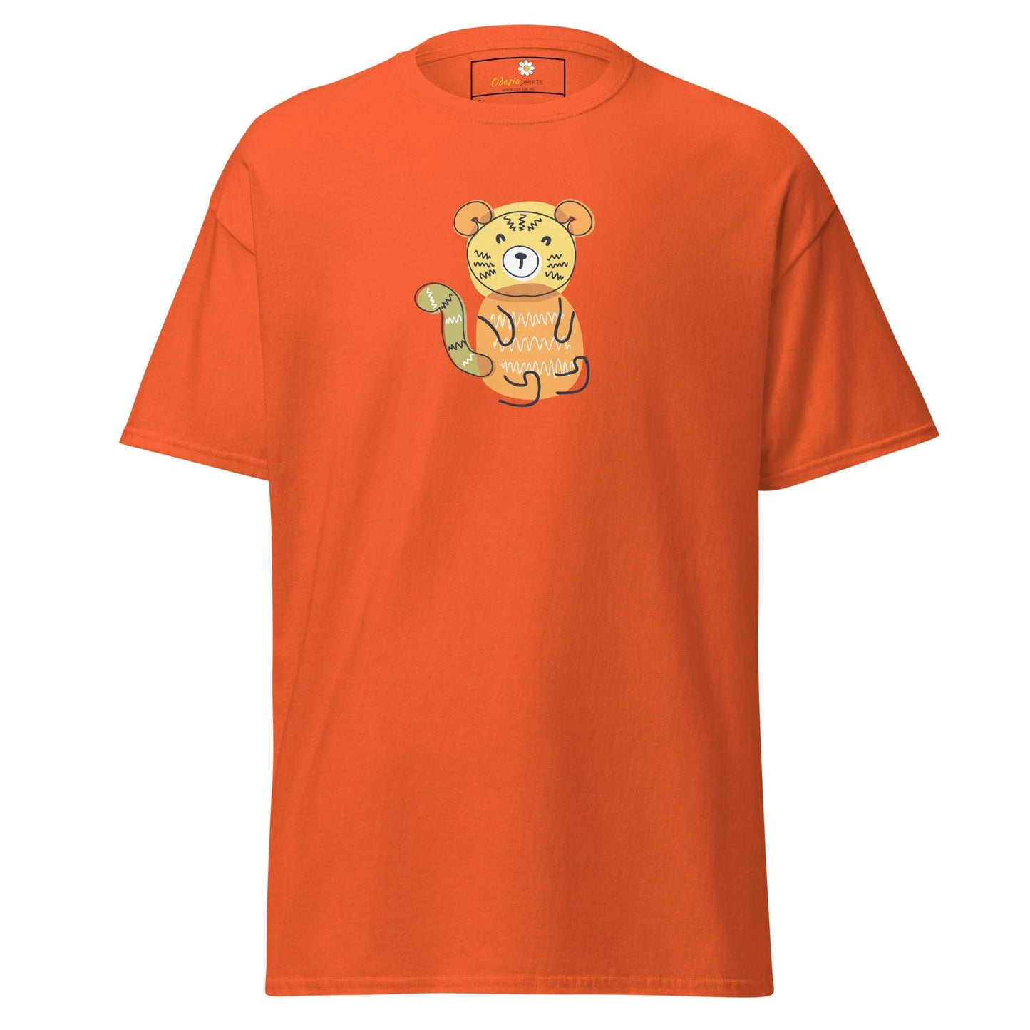 Unisex classic tee - ANIMALS FRIENDLY BEAR - REGULAR - Orange / S