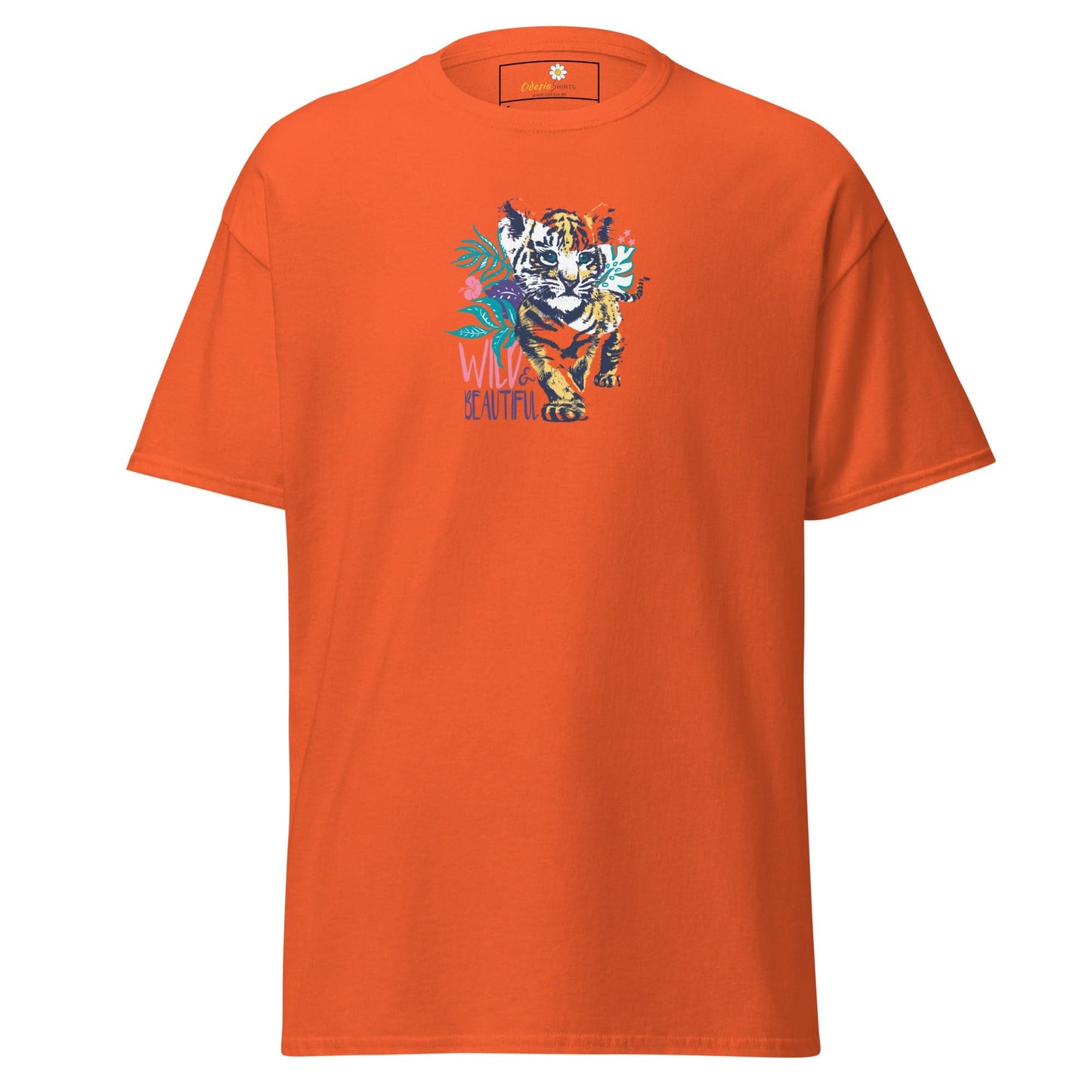 Unisex classic tee - WILD LIFE AND BEAUTIFUL - REGULAR - Orange / S