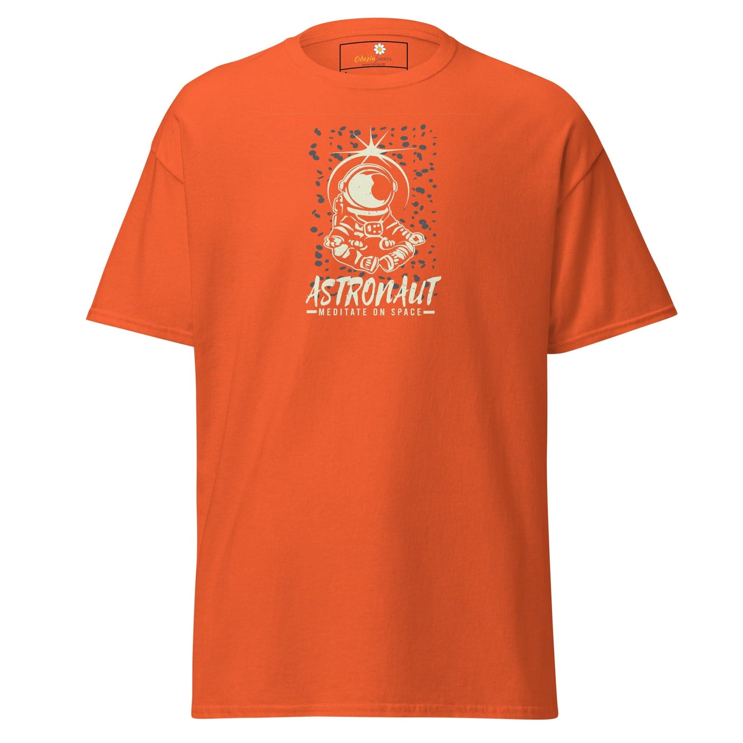 Unisex classic t-shirt - ASTRONAUT MEDITATION SPACE - REGULAR - Orange / S