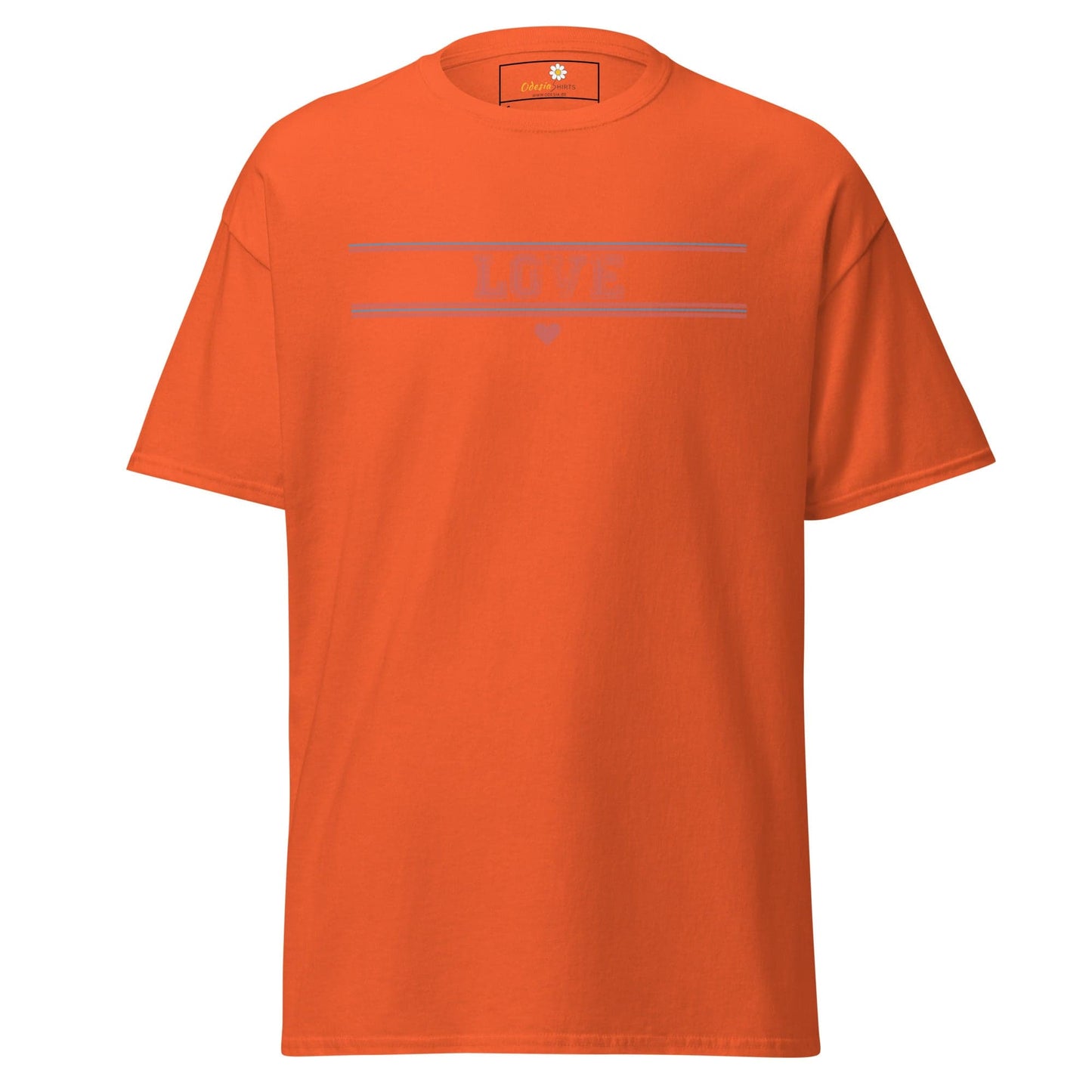 Unisex classic t-shirt - TEXt LOVE - REGULAR - Orange / S