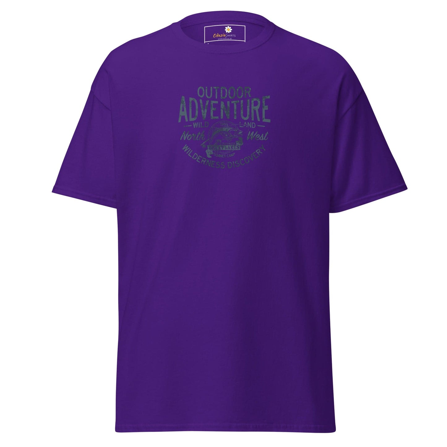 Unisex classic t-shirt - SPORT OUTDOOR ADVENTURE - REGULAR - Purple / S