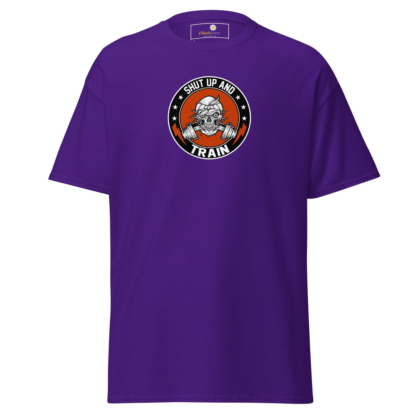 Unisex classic tee - SPORT SHUT UP AND TRAIN - REGULAR - Purple / S