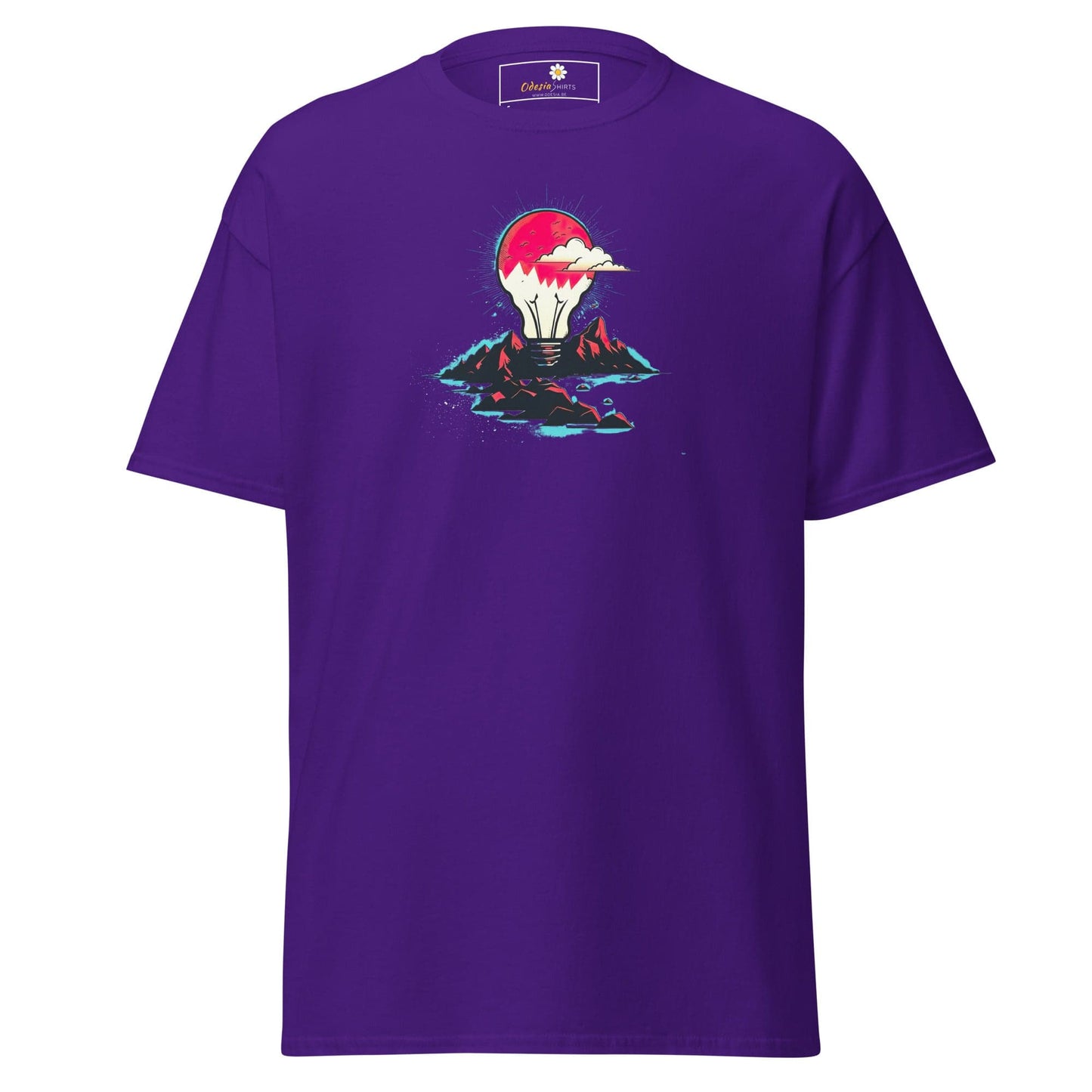 Unisex classic tee - MISC LIGHTBULB MOUNTAIN - REGULAR - Purple / S