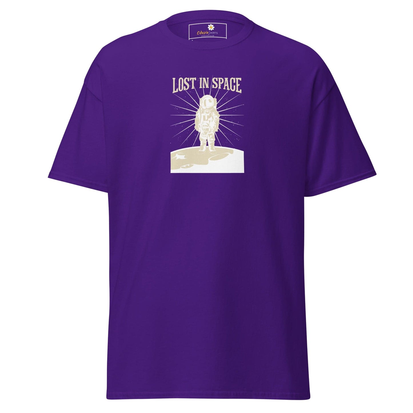 Unisex classic tee - ASTRONAUT LOST IN SPACE - REGULAR - Purple / S