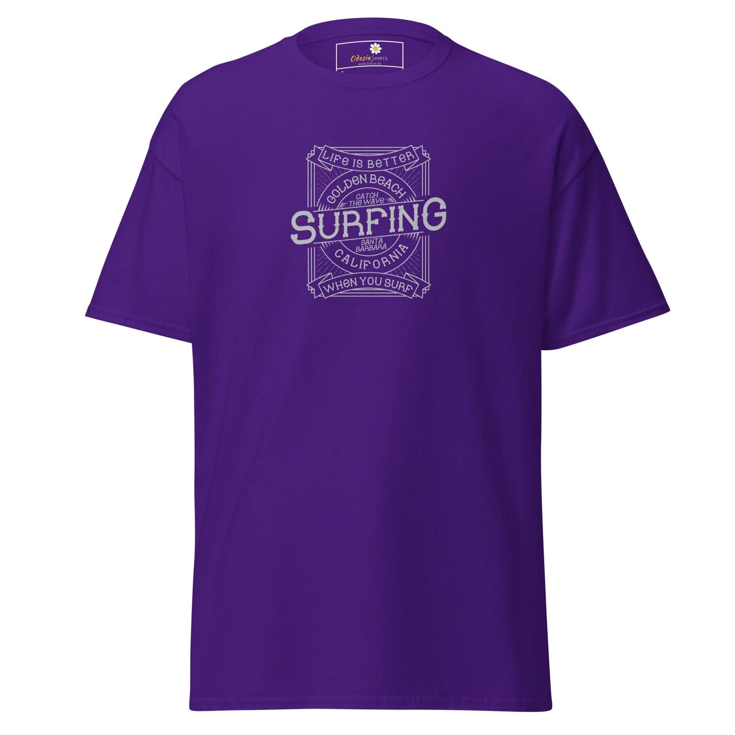Unisex classic tee - SPORT GOLDEN BEACH SURFING - REGULAR - Purple / S
