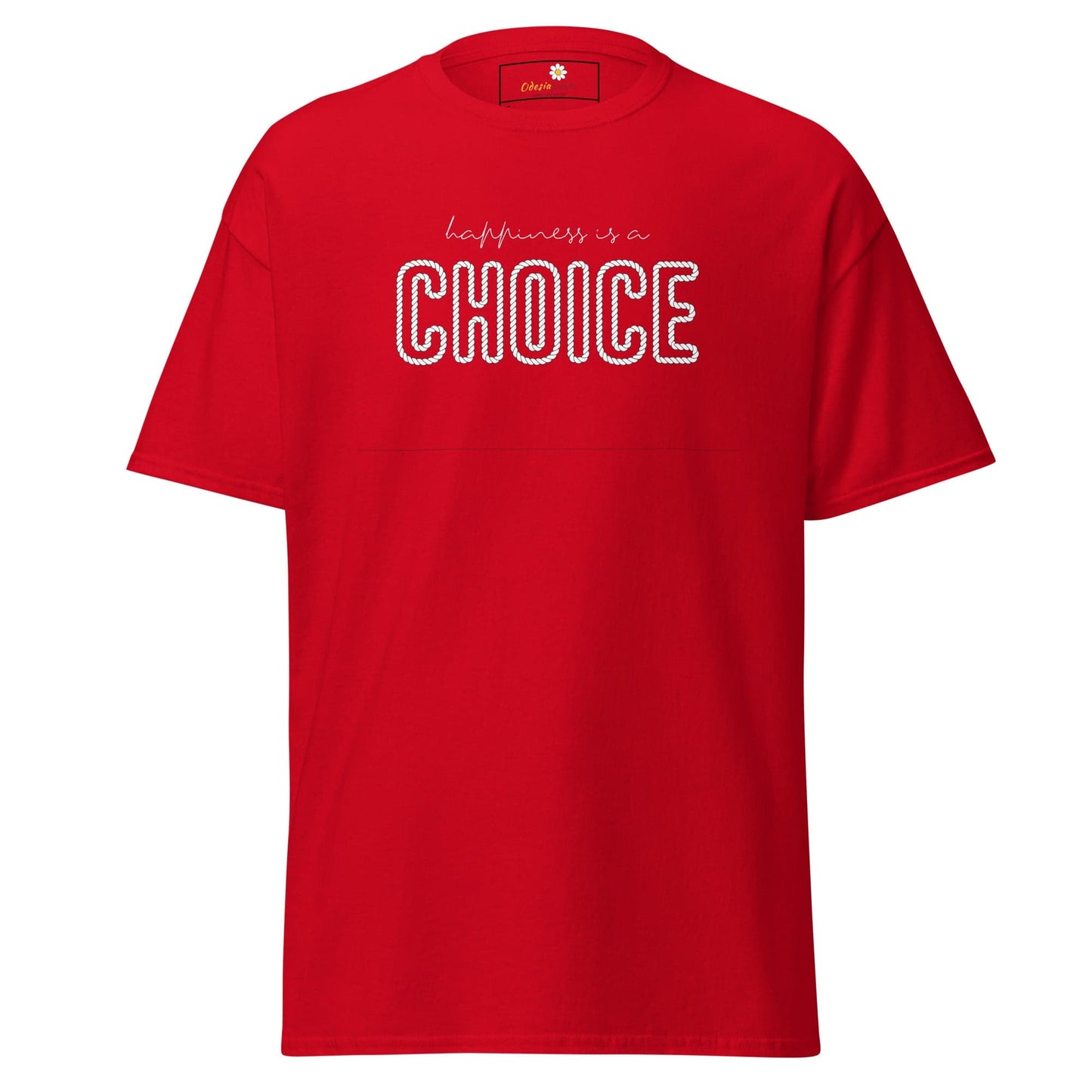 Unisex classic t-shirt - TEST POSITIVE HAPINESS CHOICE - REGULAR - Red / S
