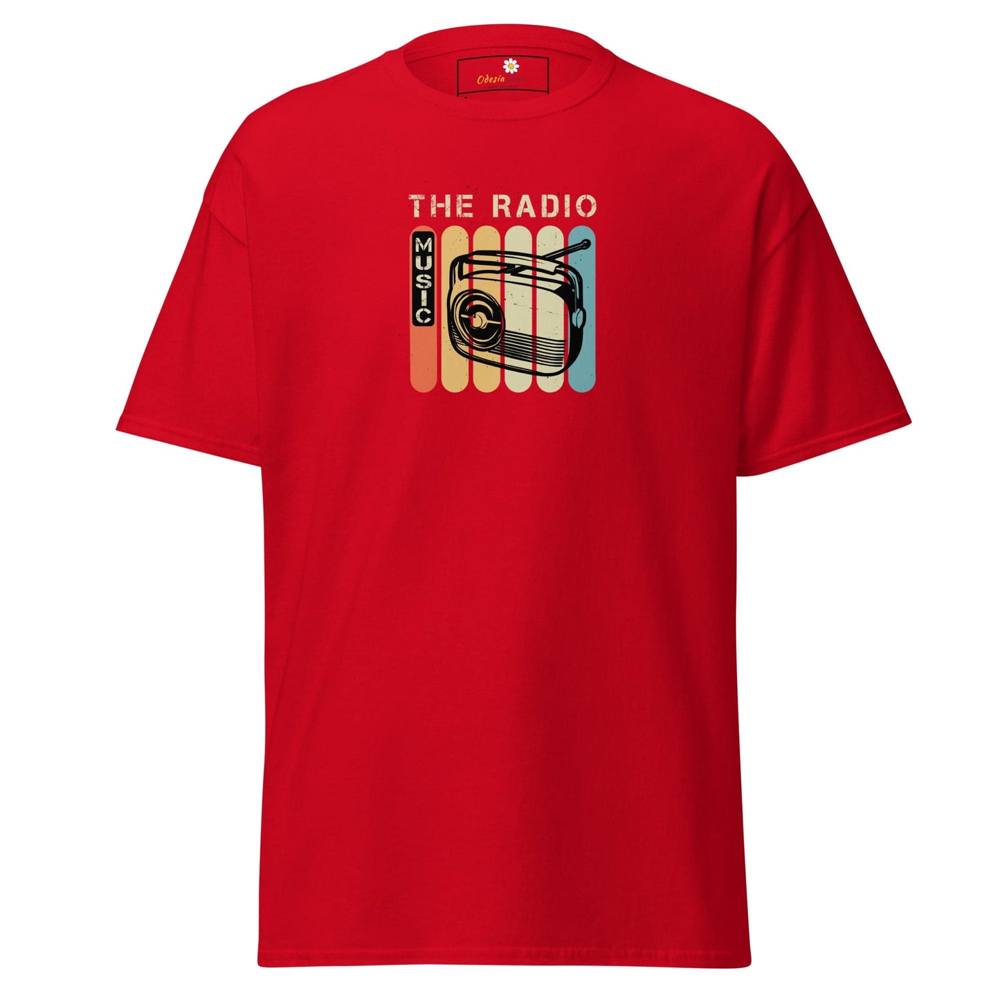 Unisex classic t-shirt - MUSIC THE RADIO - REGULAR - Red / S
