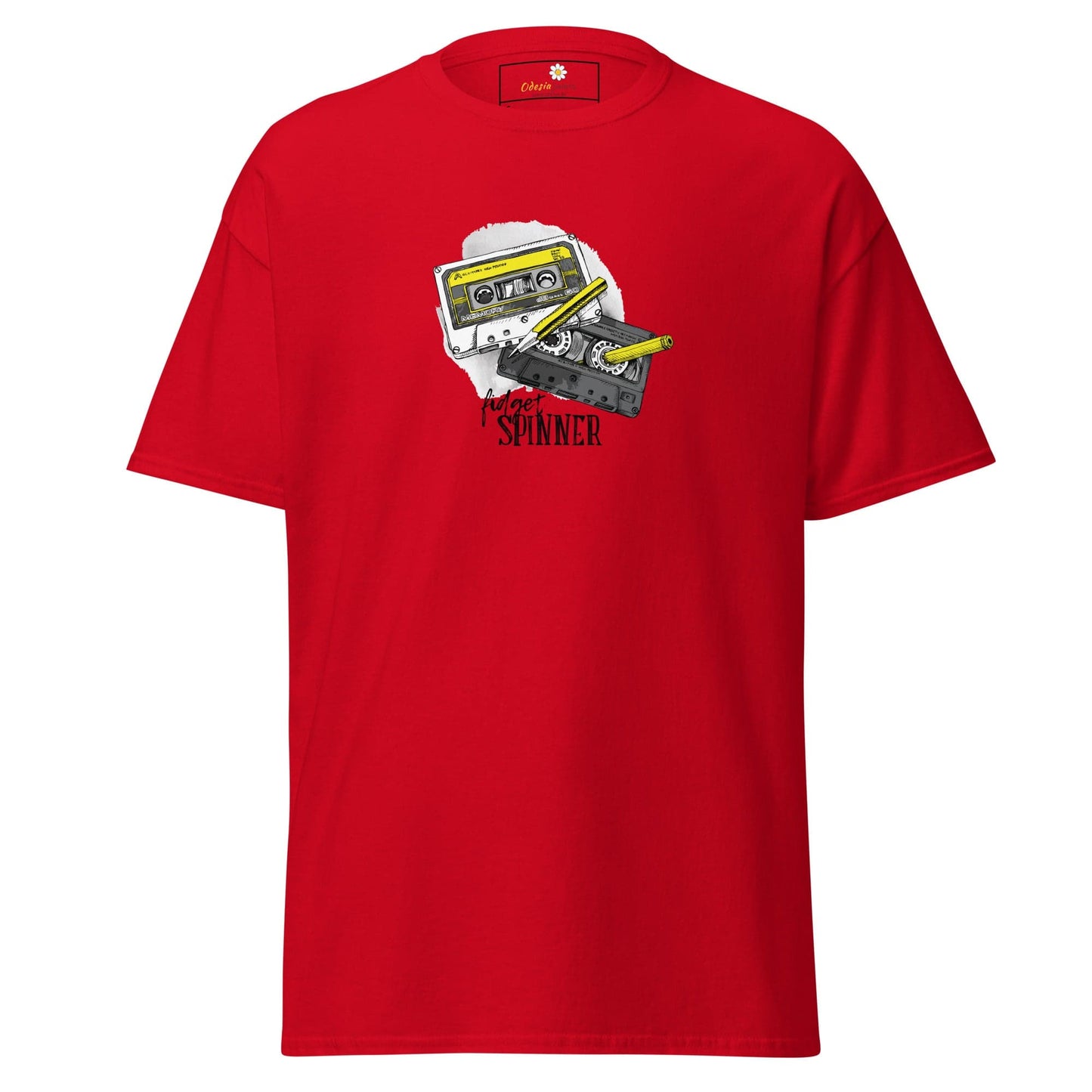 Unisex classic t-shirt - MUSIC TAPE SPINNER - REGULAR - Red / S