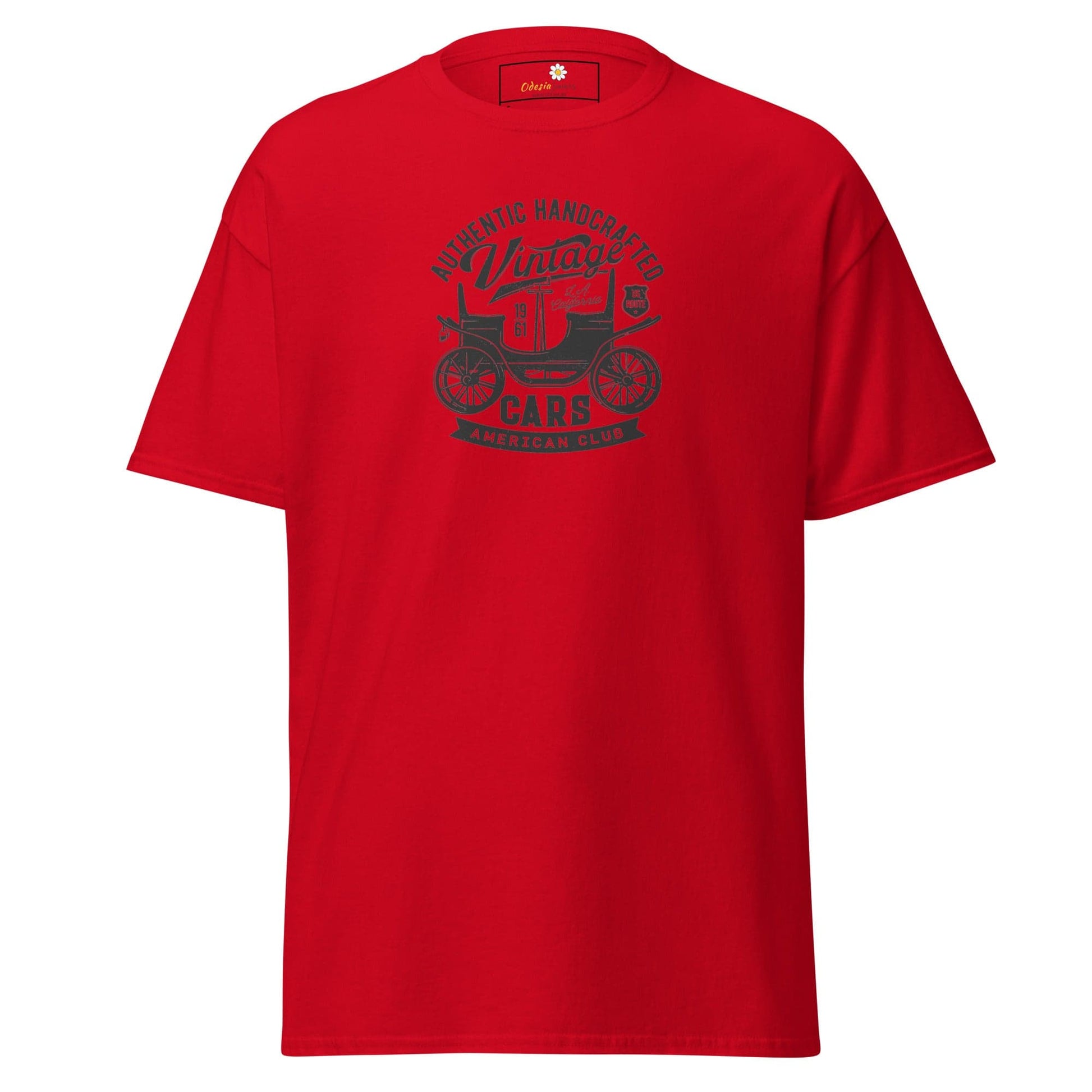 Unisex classic t-shirt - VINTAGE OLD CAR - REGULAR - Red / S
