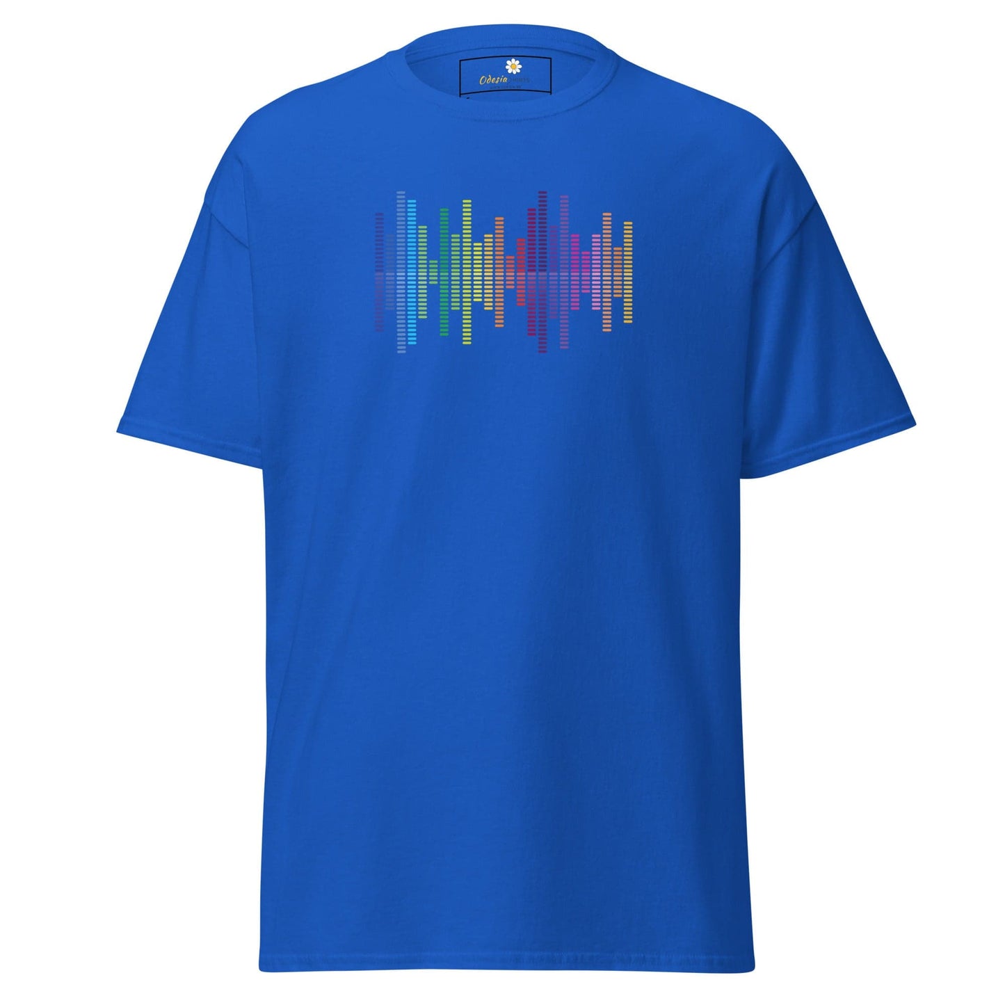 Unisex classic tee - MUSIC AUDIO SPECTRUM - REGULAR - Royal / S